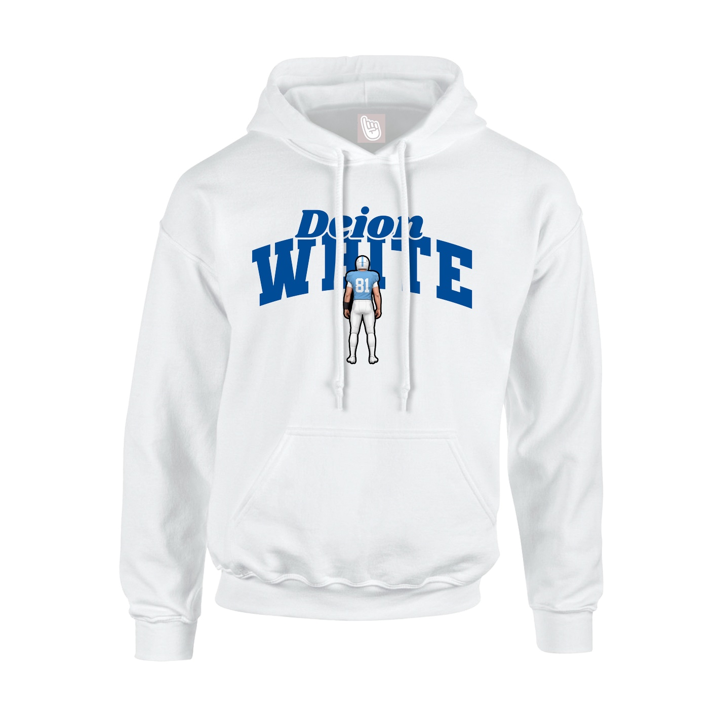Hoodie — Signature Arch in White