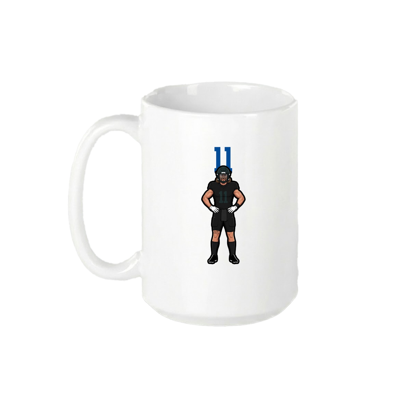 15oz Coffee Mug — Number Top in White