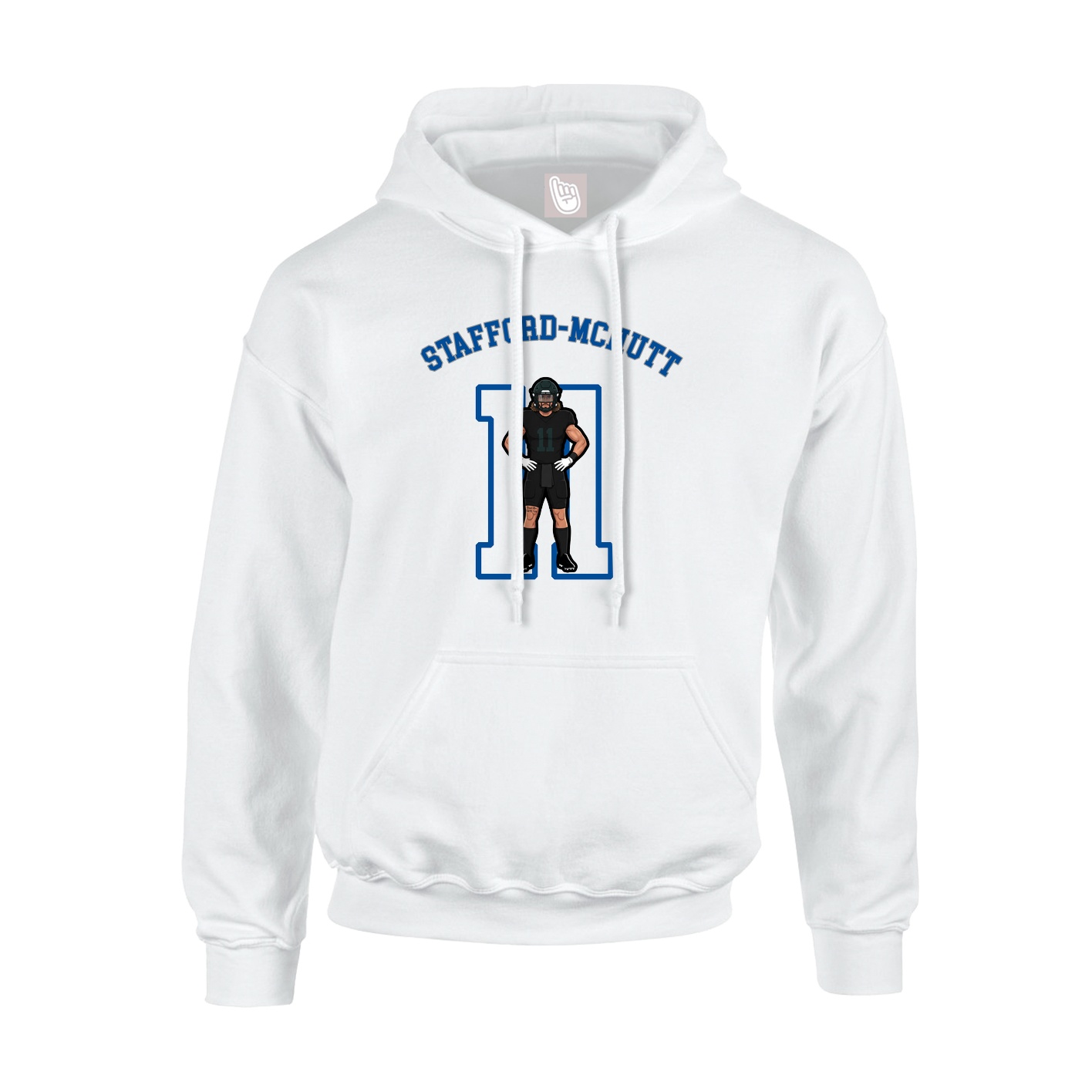 Youth Hoodie — Shirsey Arch in White