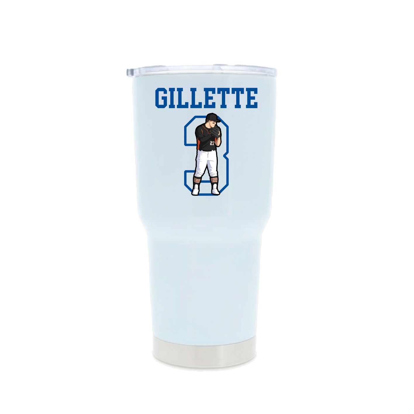 30oz Stainless Steel Tumbler — Shirsey in White