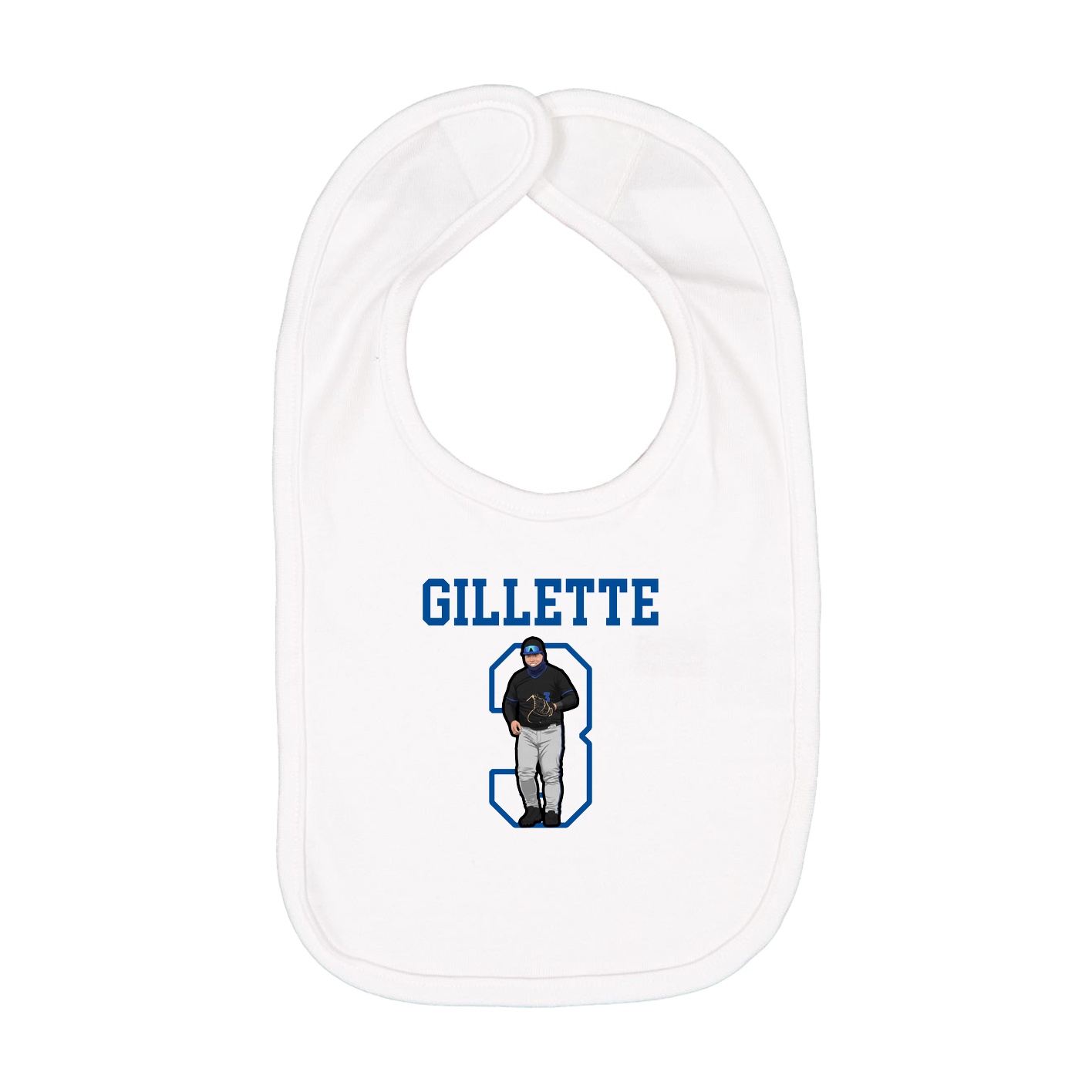 Infant Bib — Shirsey in White
