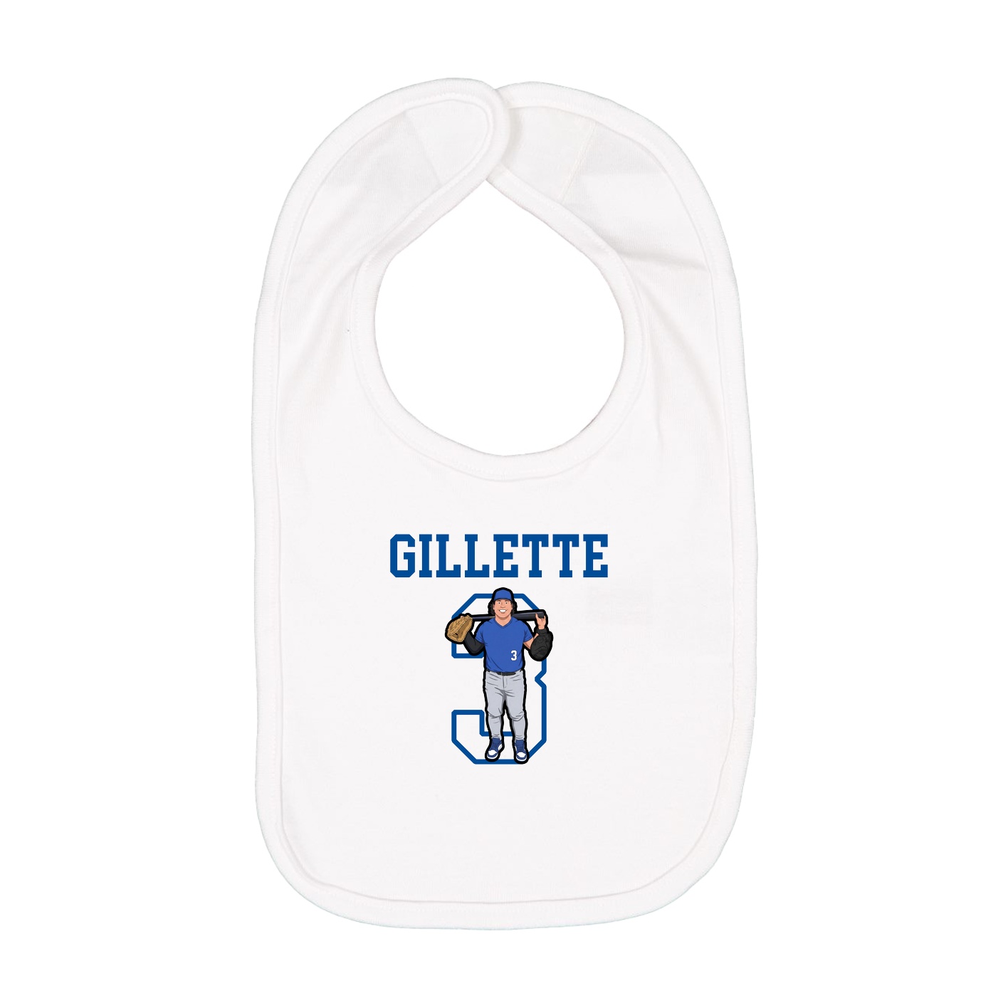 Infant Bib — Shirsey in White
