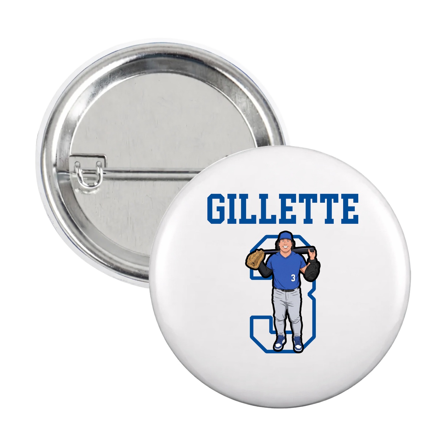 Game Day Button — Shirsey in White
