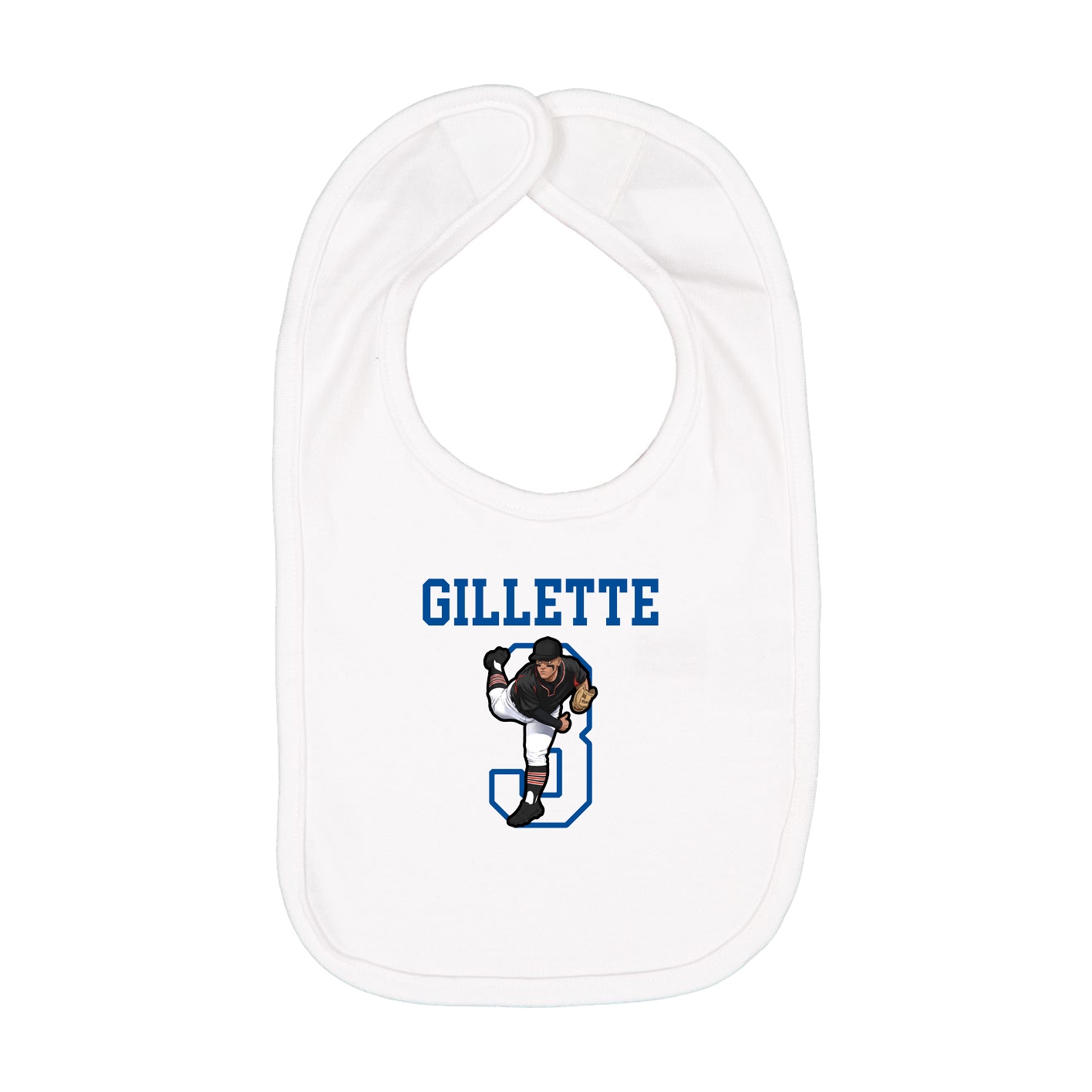 Infant Bib — Shirsey in White