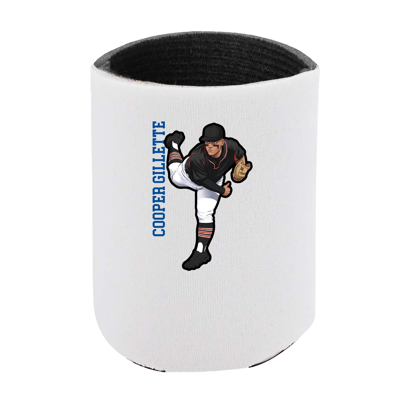 Can Holder — Name Vertical in White