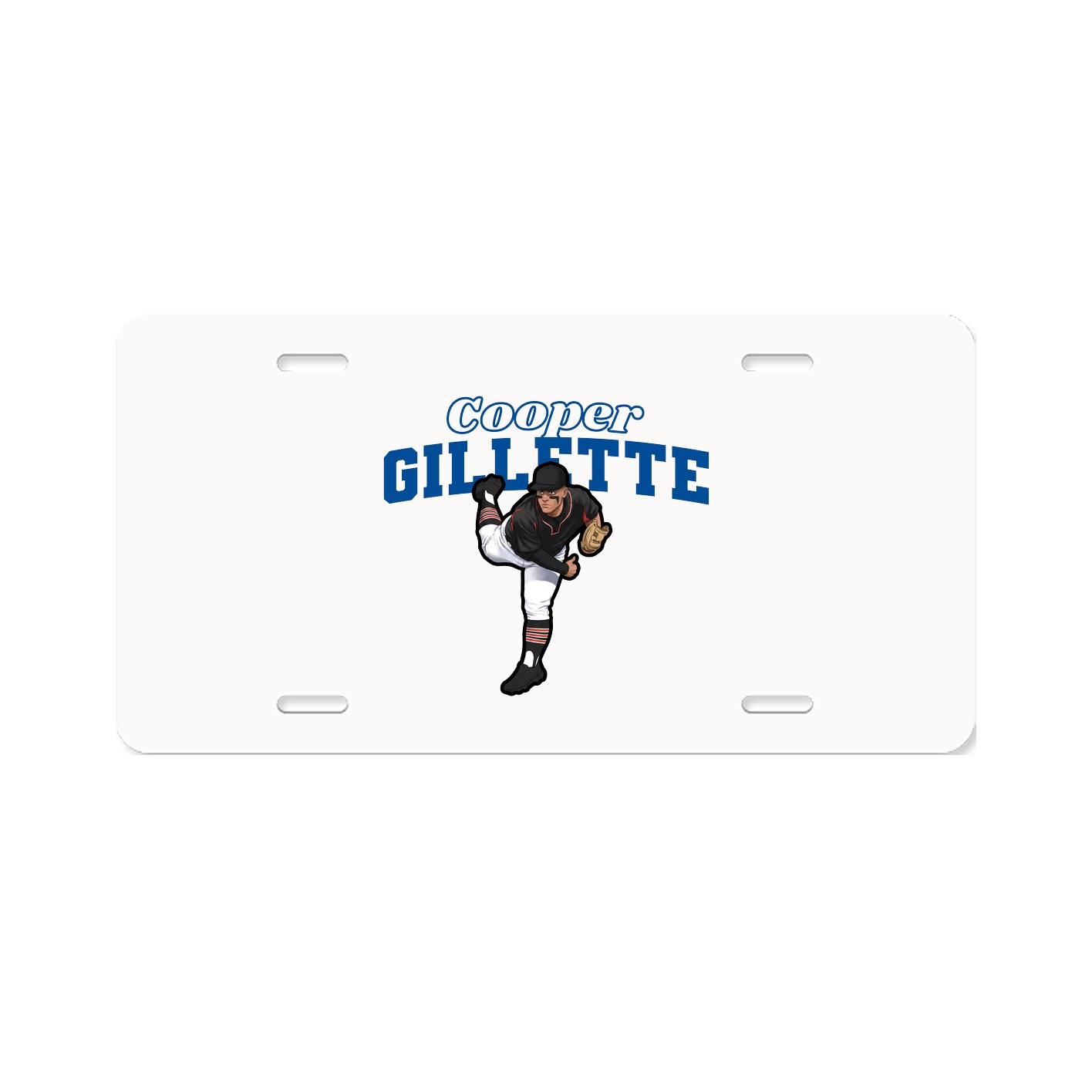 License Plate — Name Arch in Classic