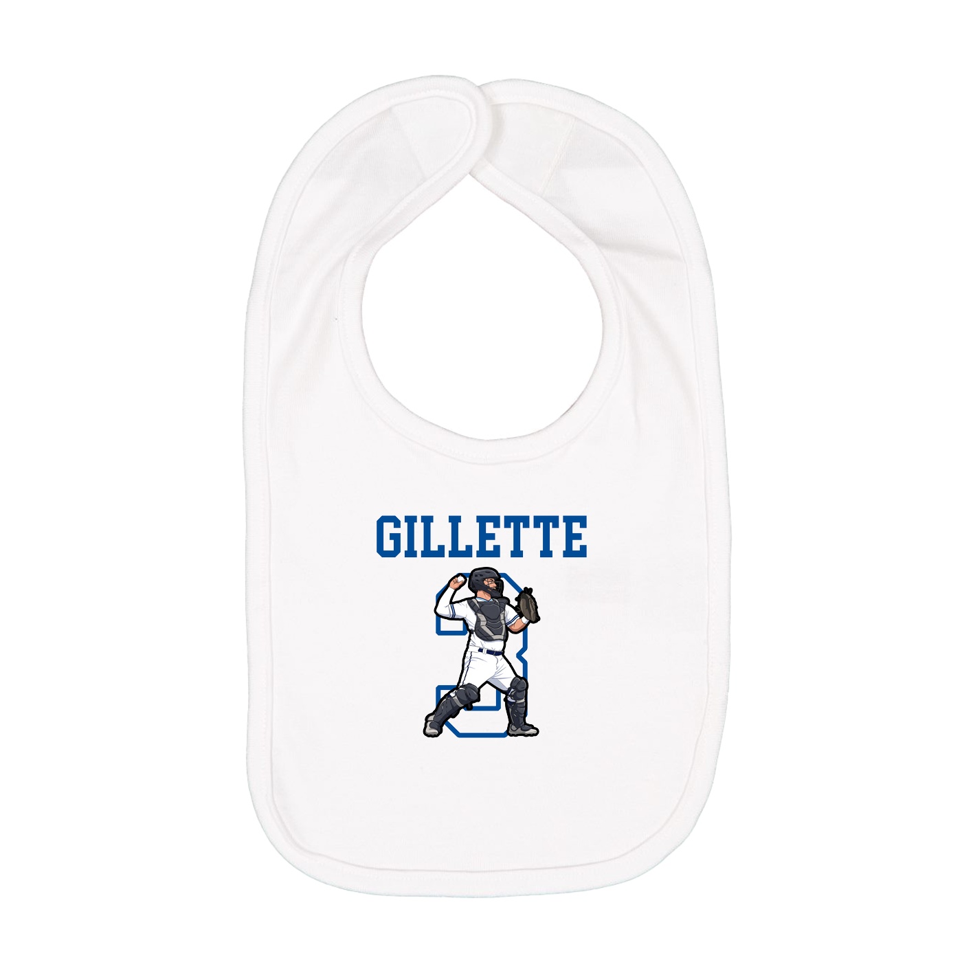 Infant Bib — Shirsey in White