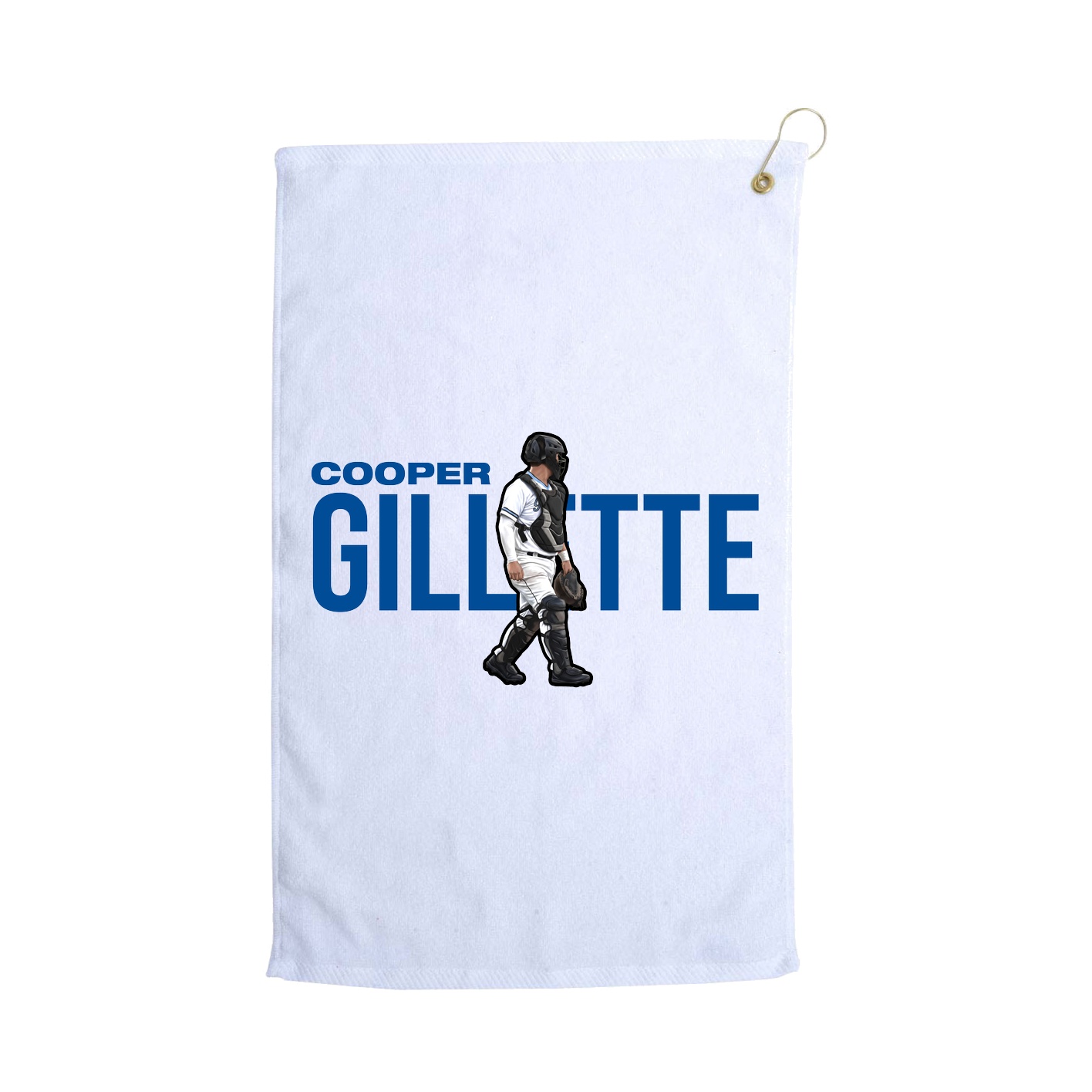 Golf Towel — Player Name in White