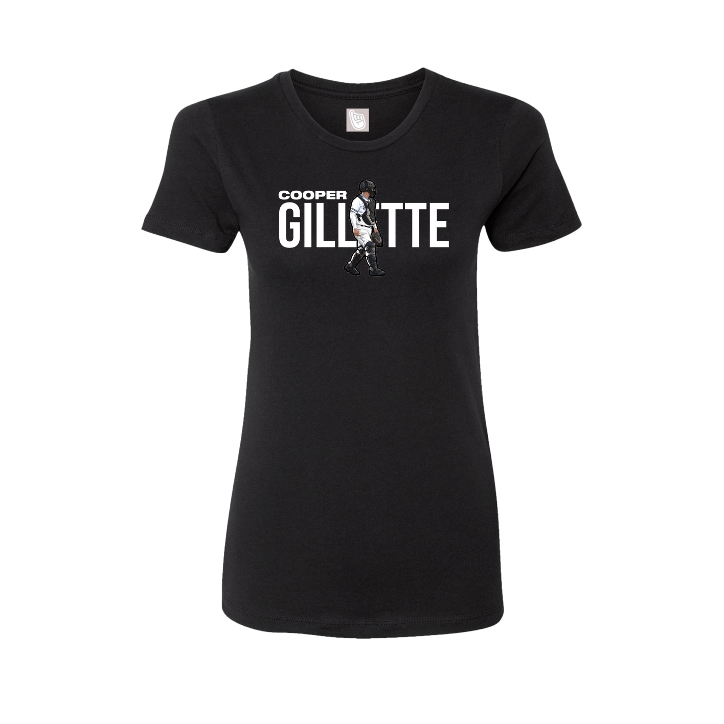 Womens Tee — Player Name in Black