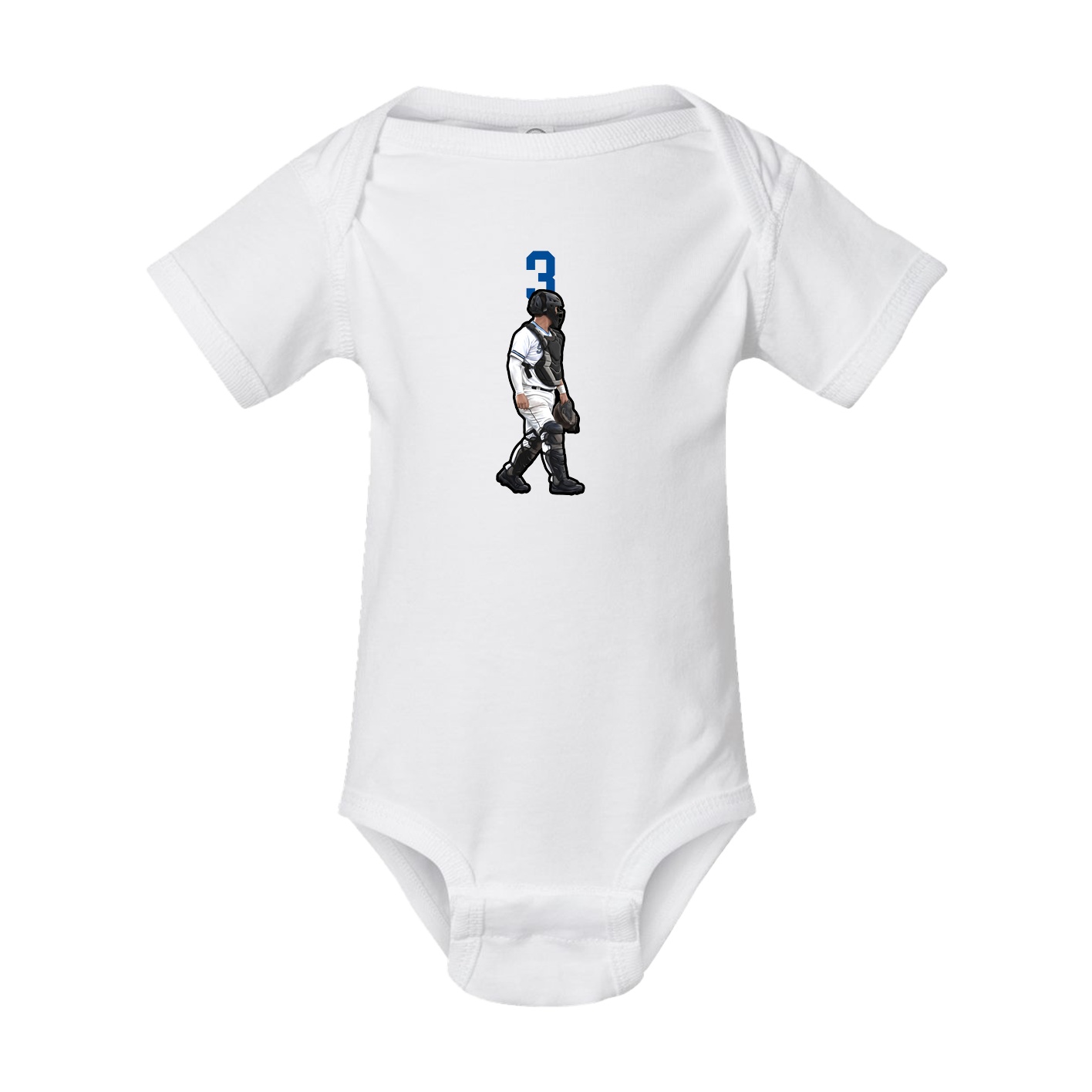 Baby Onesie — Number Top in White