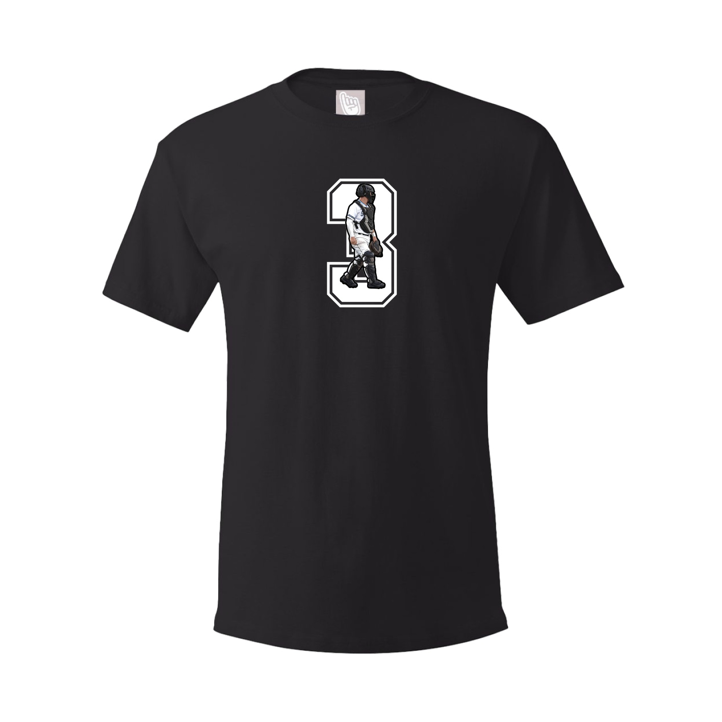 Youth Tee — Number in Black