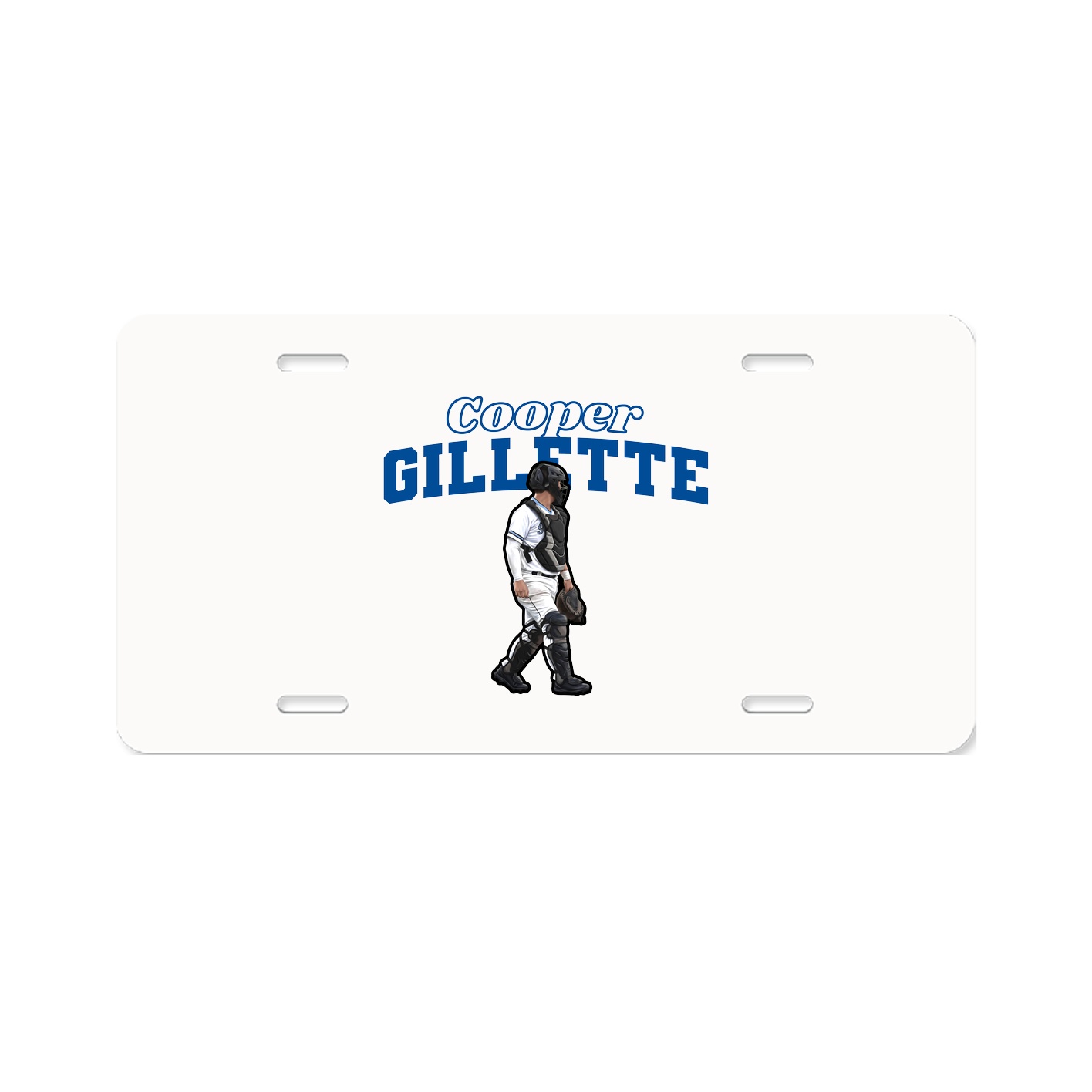 License Plate — Name Arch in Classic