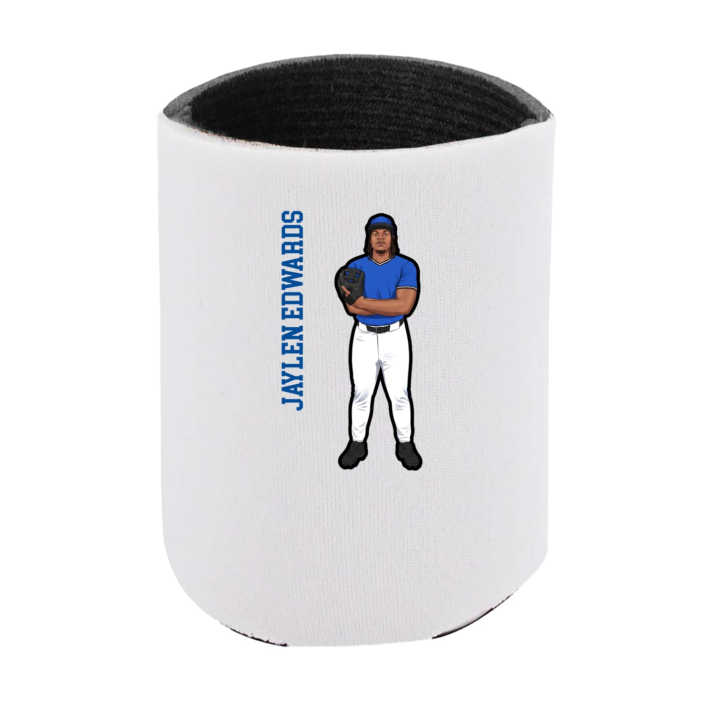 Can Holder — Name Vertical in White