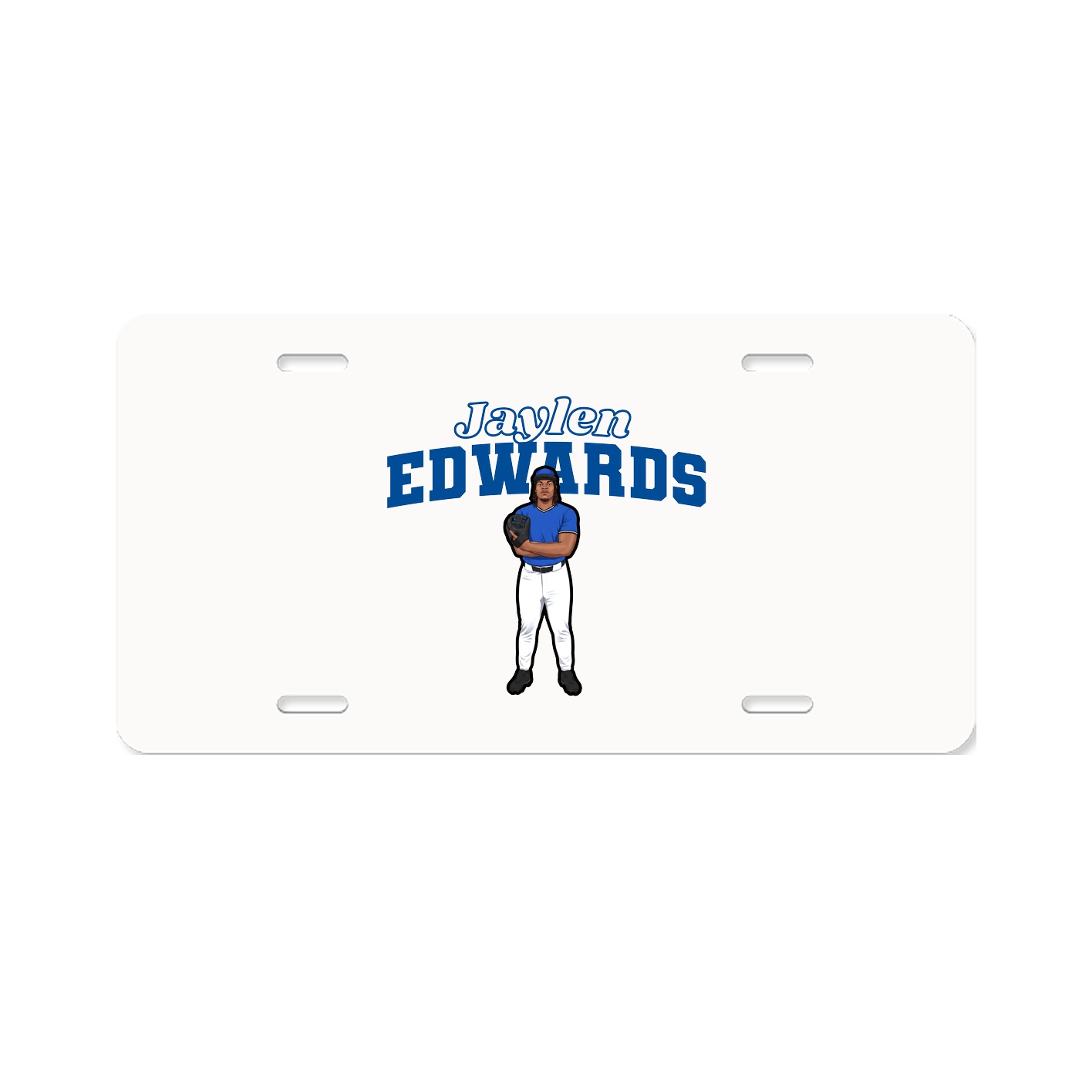 License Plate — Name Arch in Classic