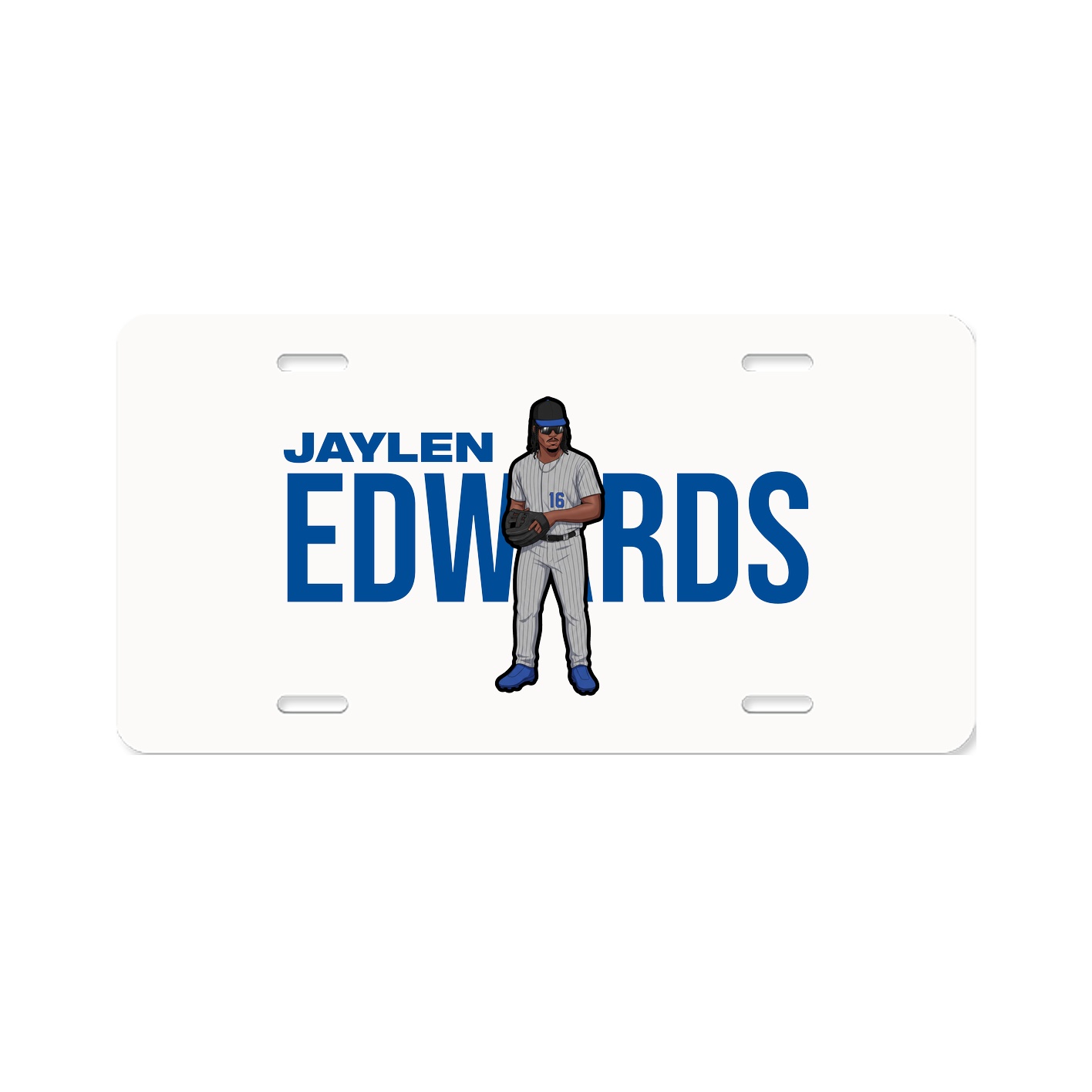 License Plate — Player Name in Classic