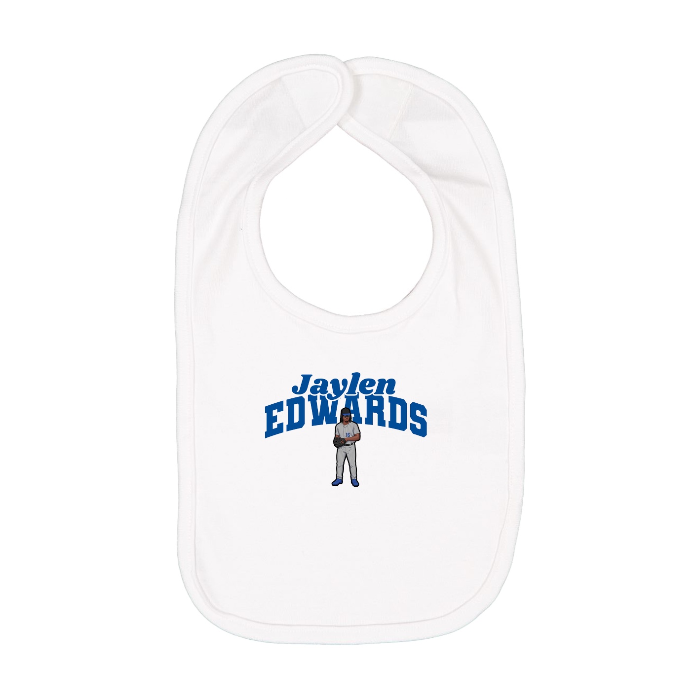 Infant Bib — Signature Arch in White