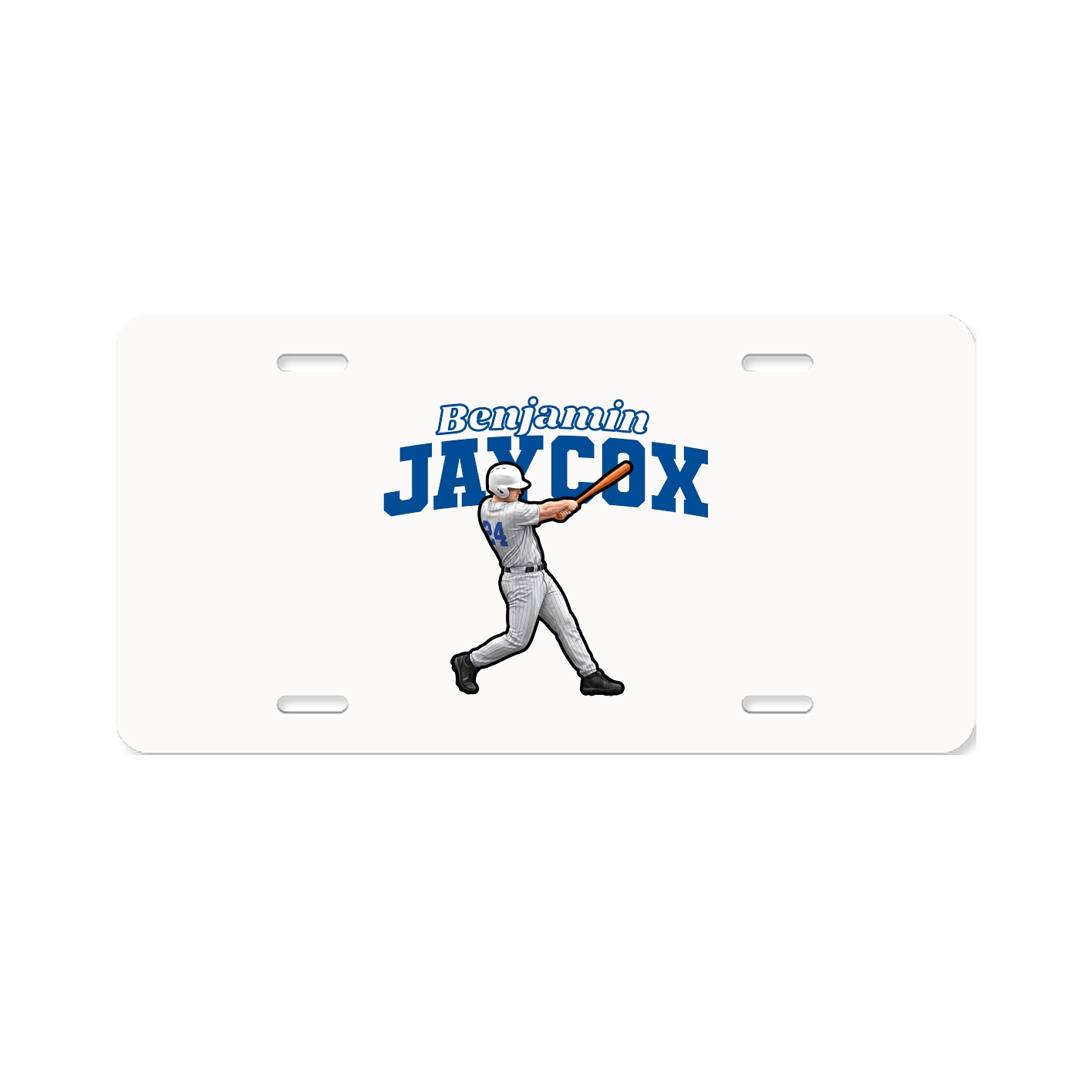 License Plate — Name Arch in Classic