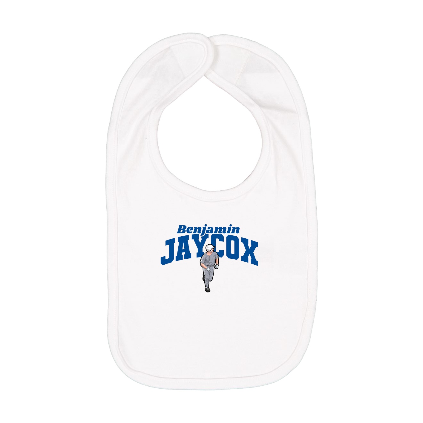 Infant Bib — Signature Arch in White