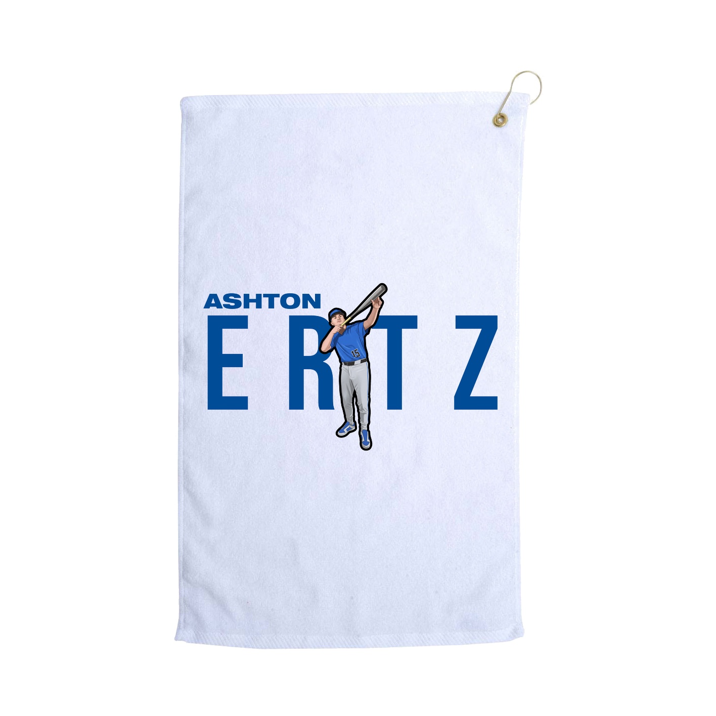Golf Towel — Player Name in White