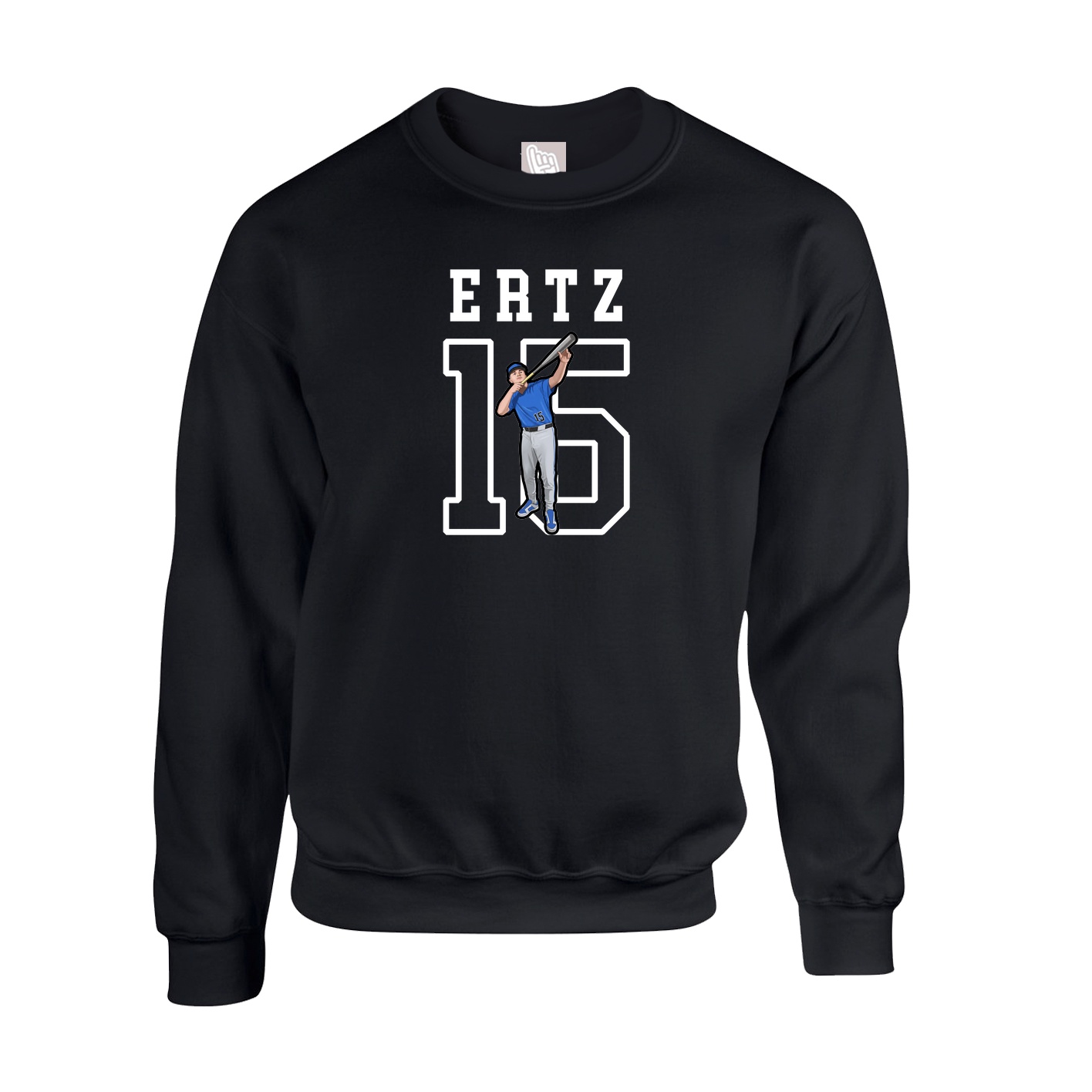 Fleece Crew — Shirsey in Black