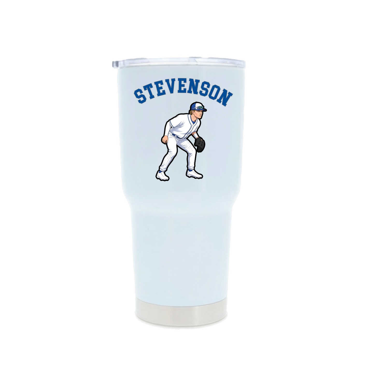 30oz Stainless Steel Tumbler — Shirsey Arch in White