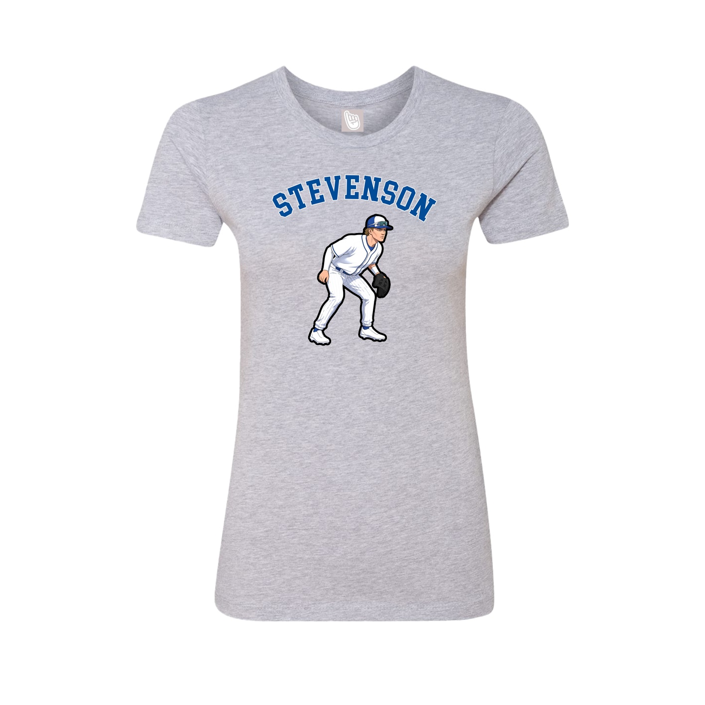 Fitted Women's Tee — Shirsey Arch in Grey