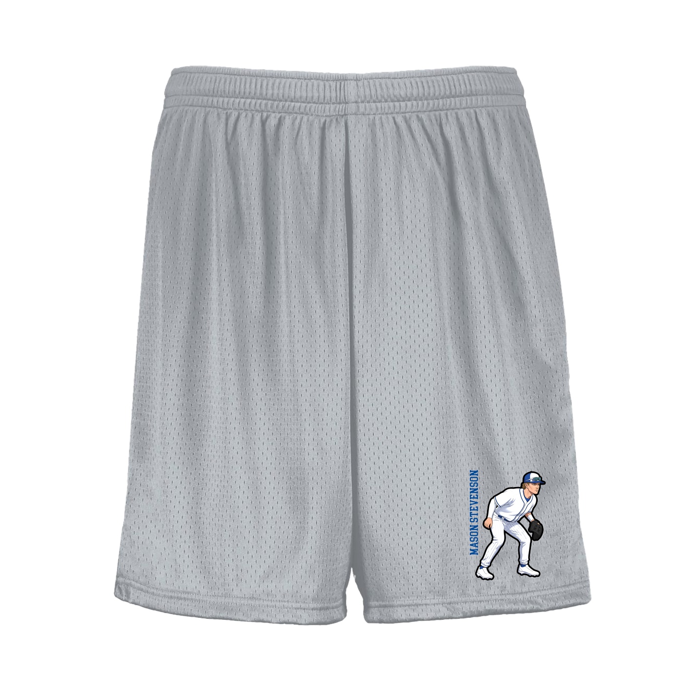 Shorts — Name Vertical in Silver