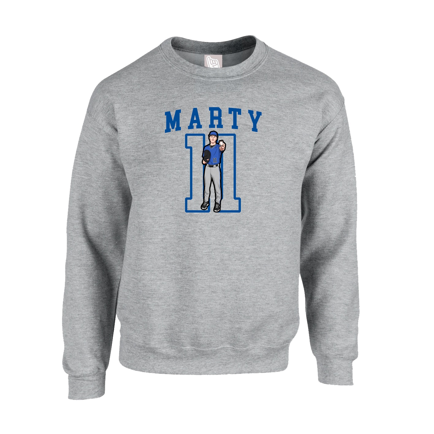 Fleece Crew — Shirsey in Grey