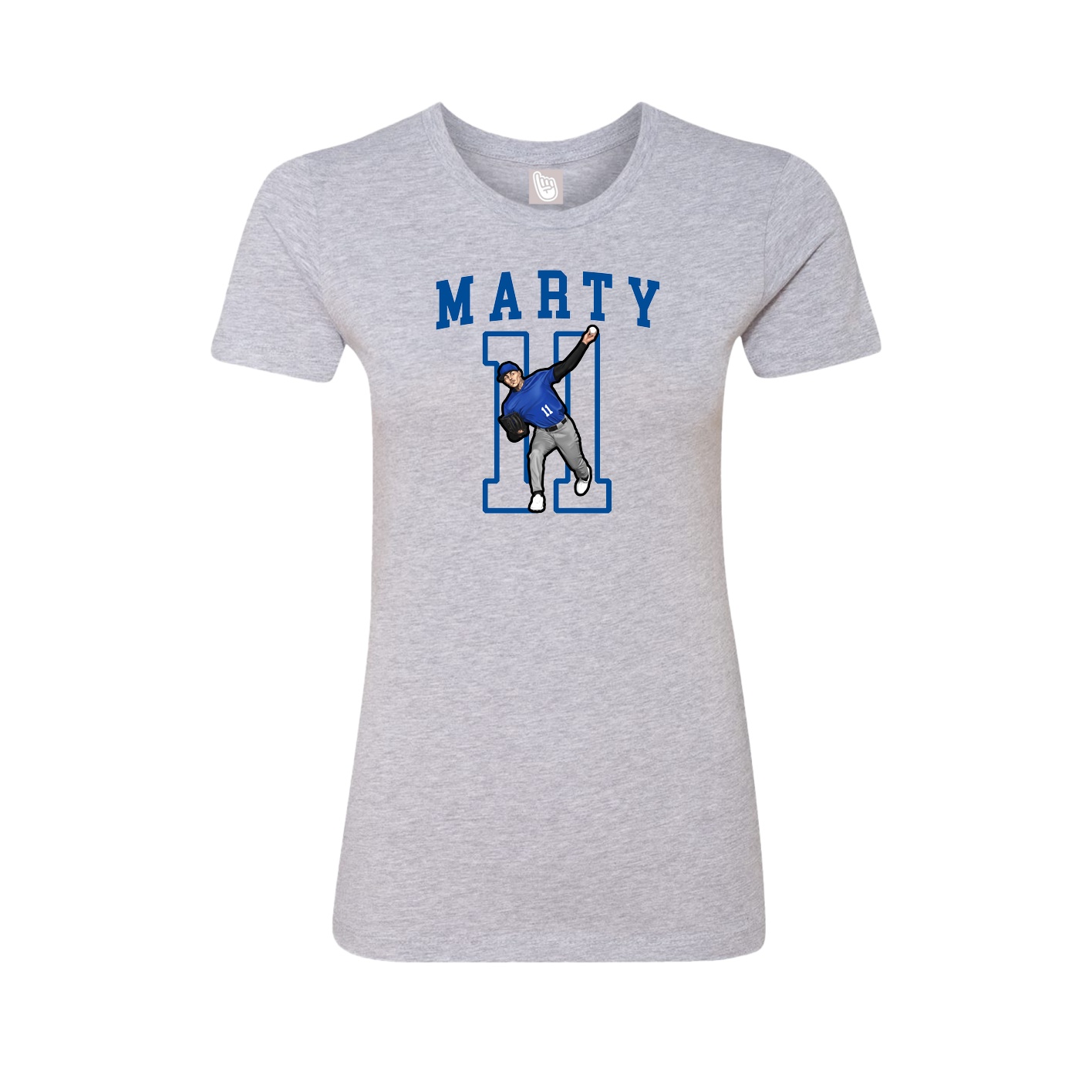 Fitted Women's Tee — Shirsey in Grey