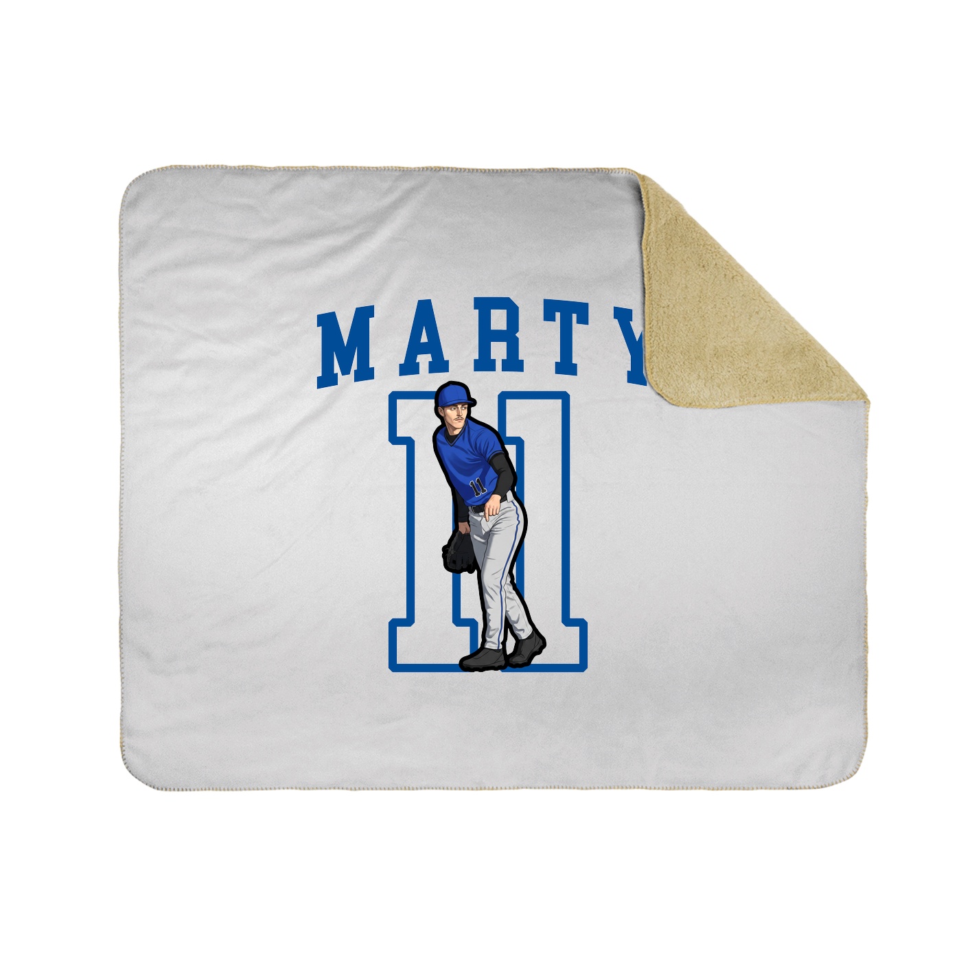 Throw Blanket — Shirsey in White