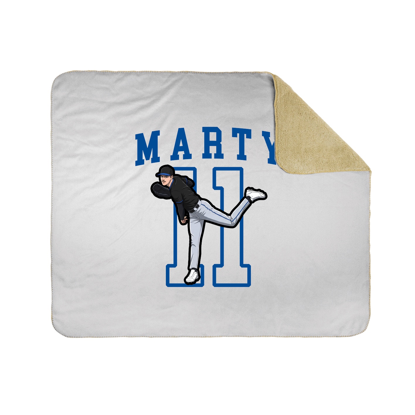 Throw Blanket — Shirsey in White