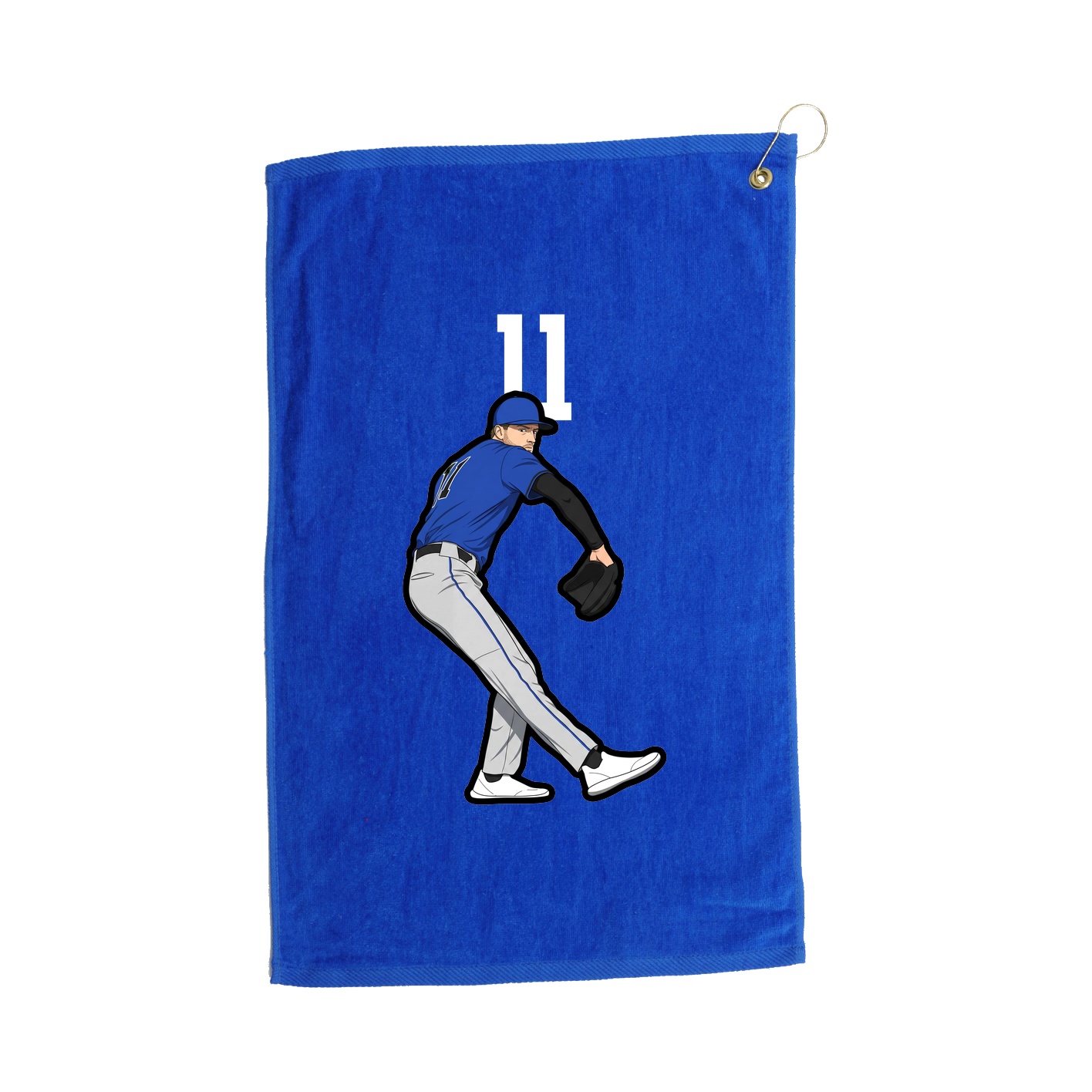 Golf Towel — Number Top in Royal