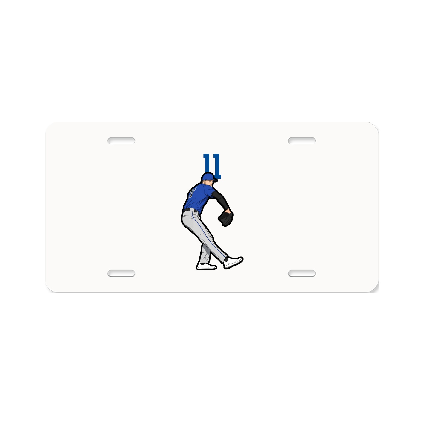 License Plate — Number Top in Classic