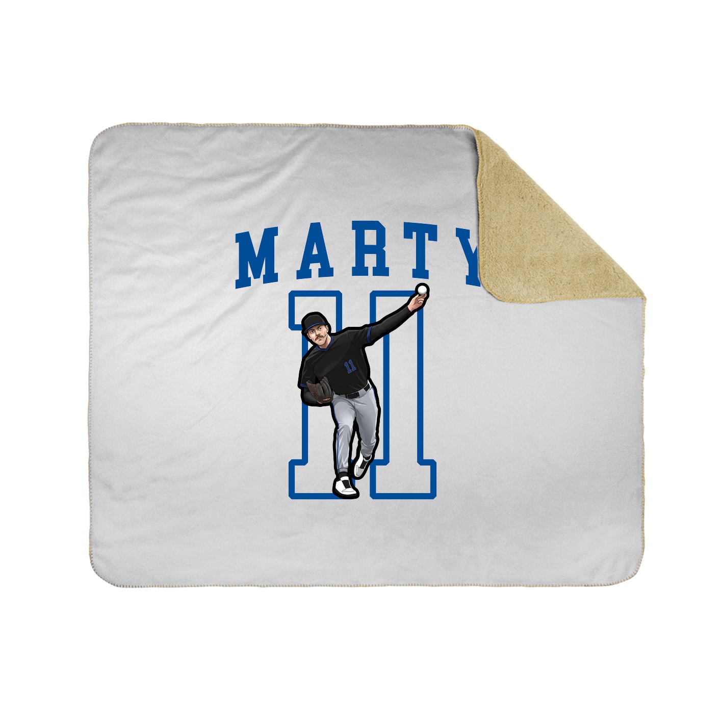 Throw Blanket — Shirsey in White