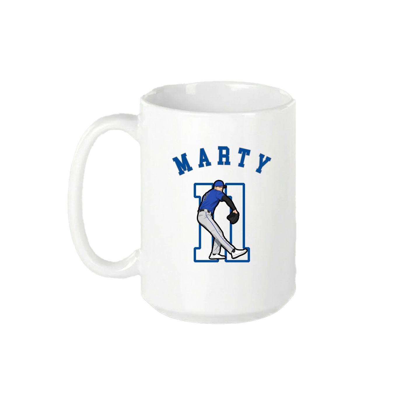 15oz Coffee Mug — Shirsey Arch in White