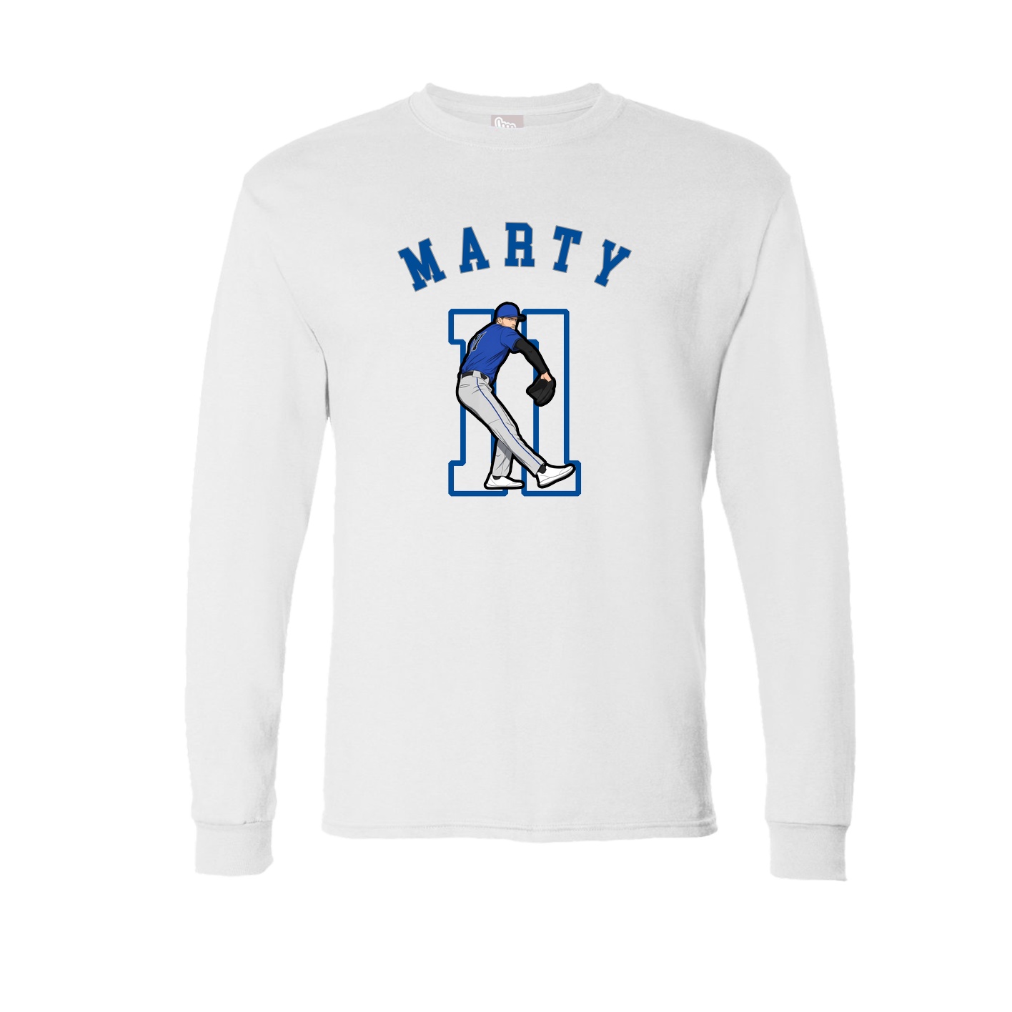 Long Sleeve Tee — Shirsey Arch in White