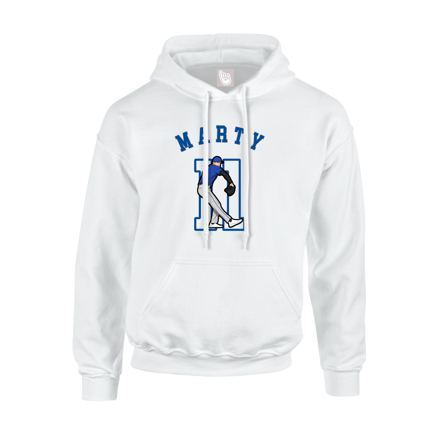 Youth Hoodie — Shirsey Arch in White