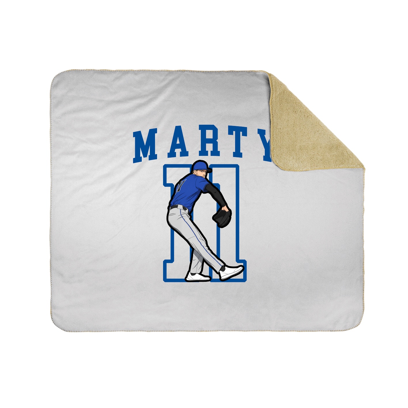 50x60 Sherpa Lined Throw Blanket