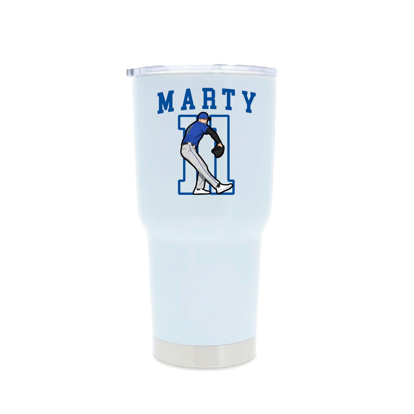 30oz Stainless Steel Tumbler — Shirsey in White