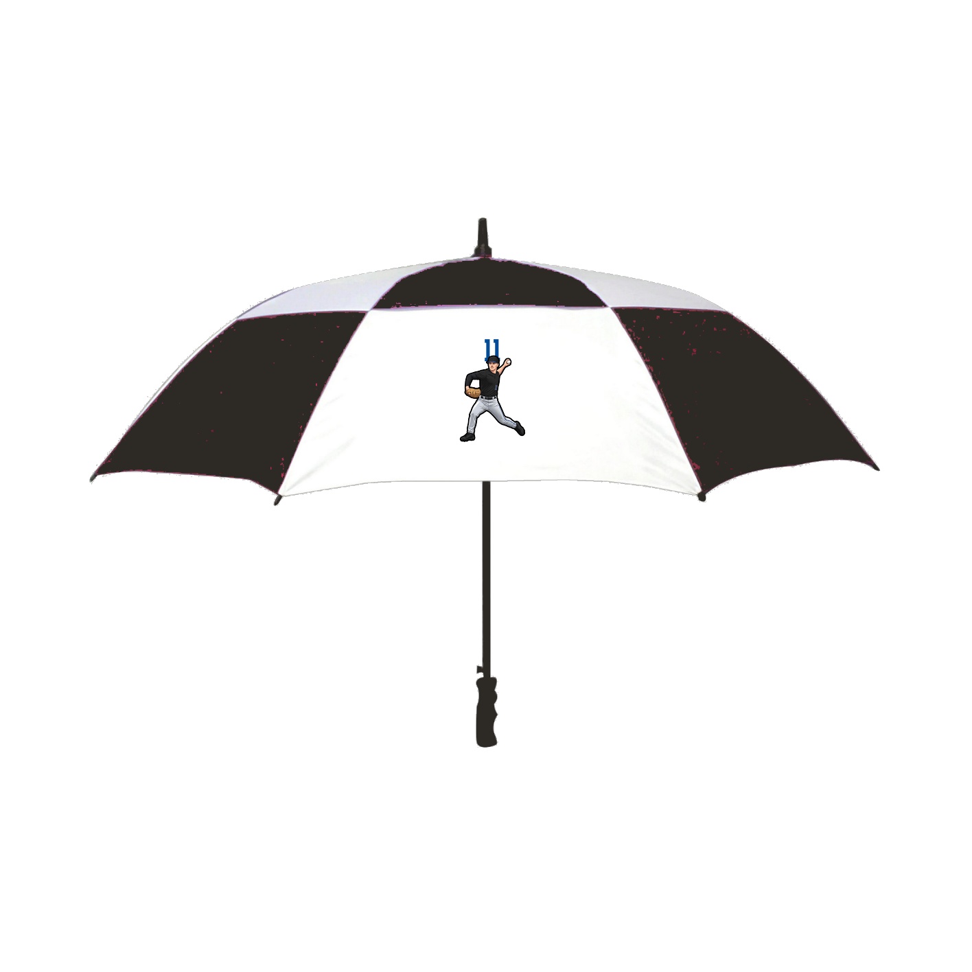 Golf Umbrella — Number Top in Black