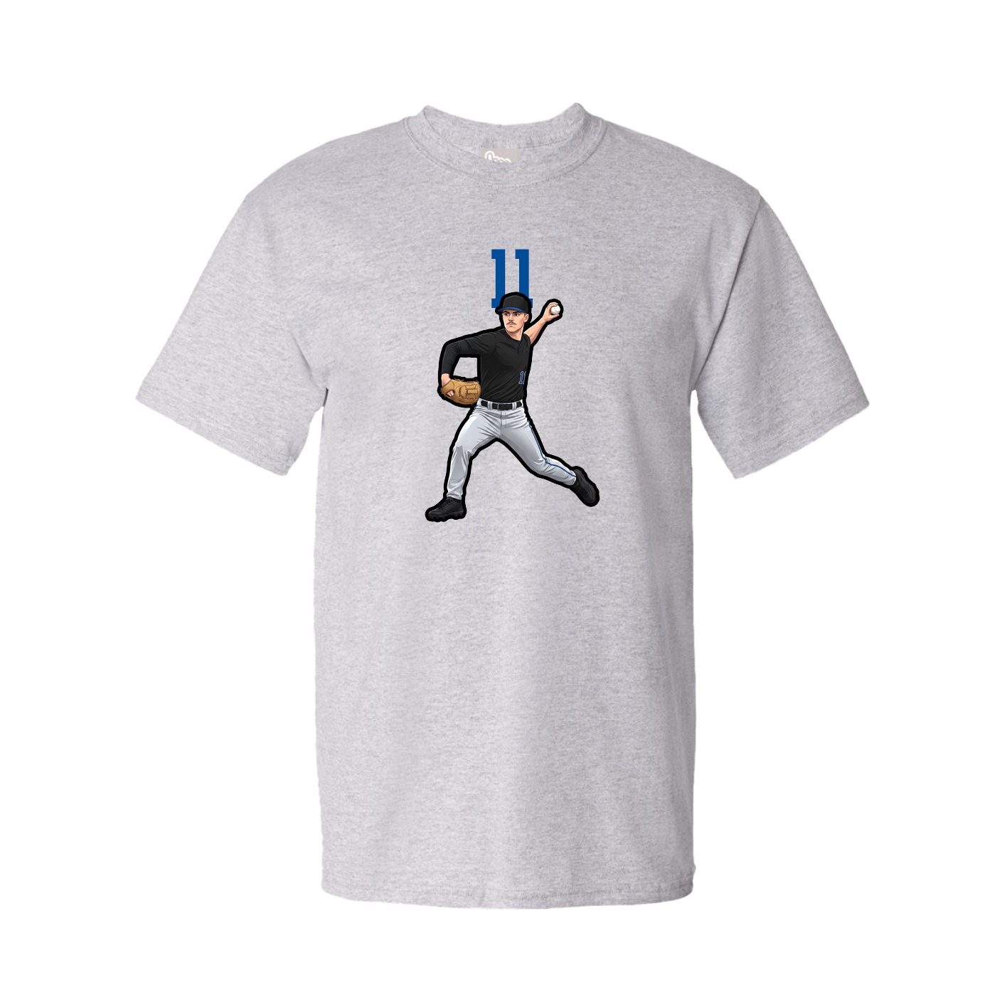 Tee — Number Top in Grey