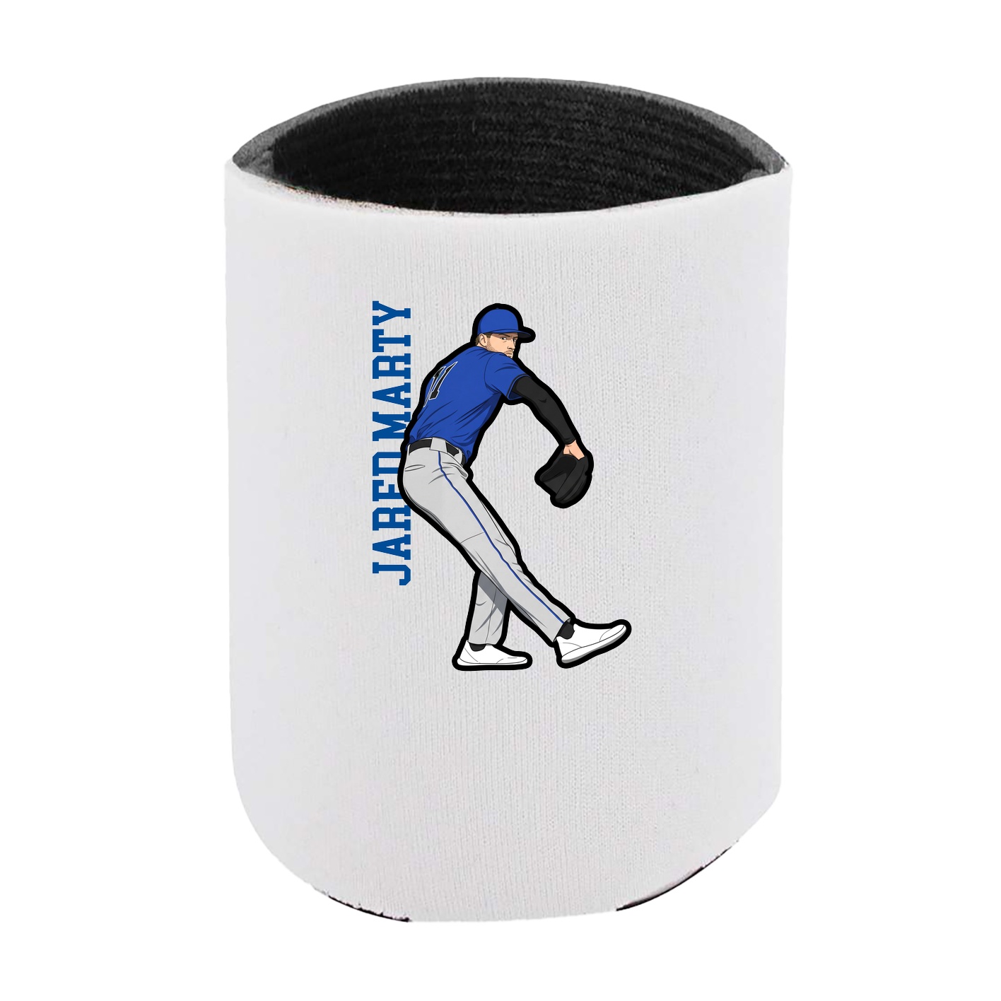 Can Holder — Name Vertical in White