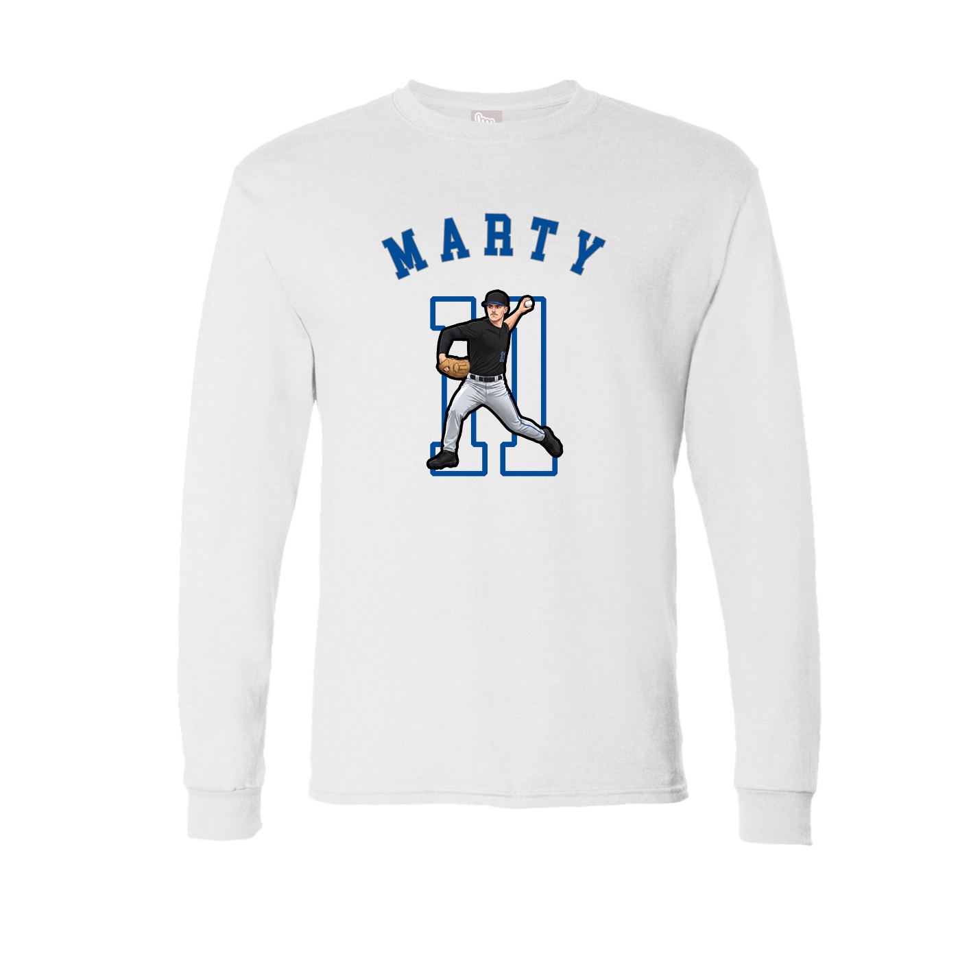 Long Sleeve Tee — Shirsey Arch in White