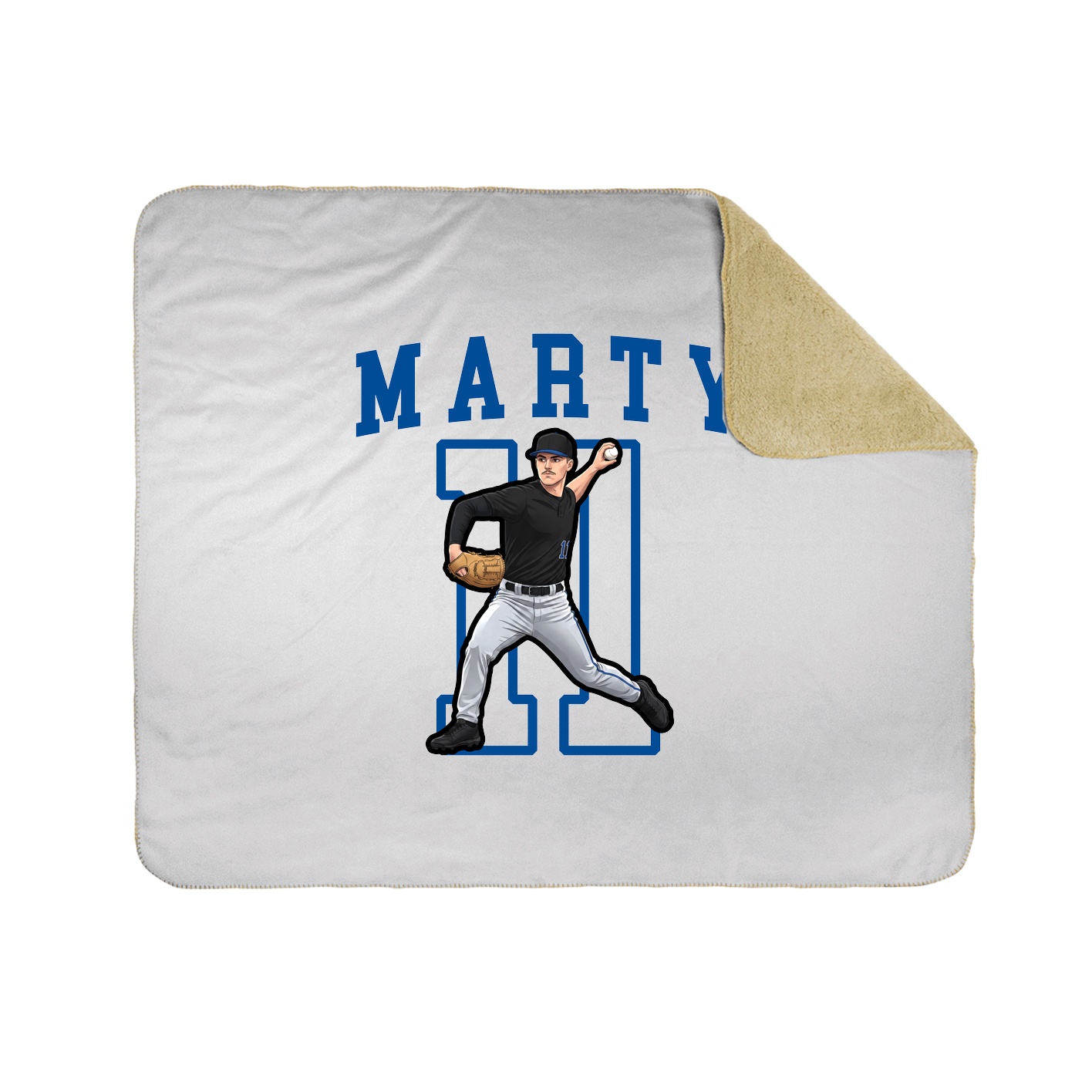 Throw Blanket — Shirsey in White