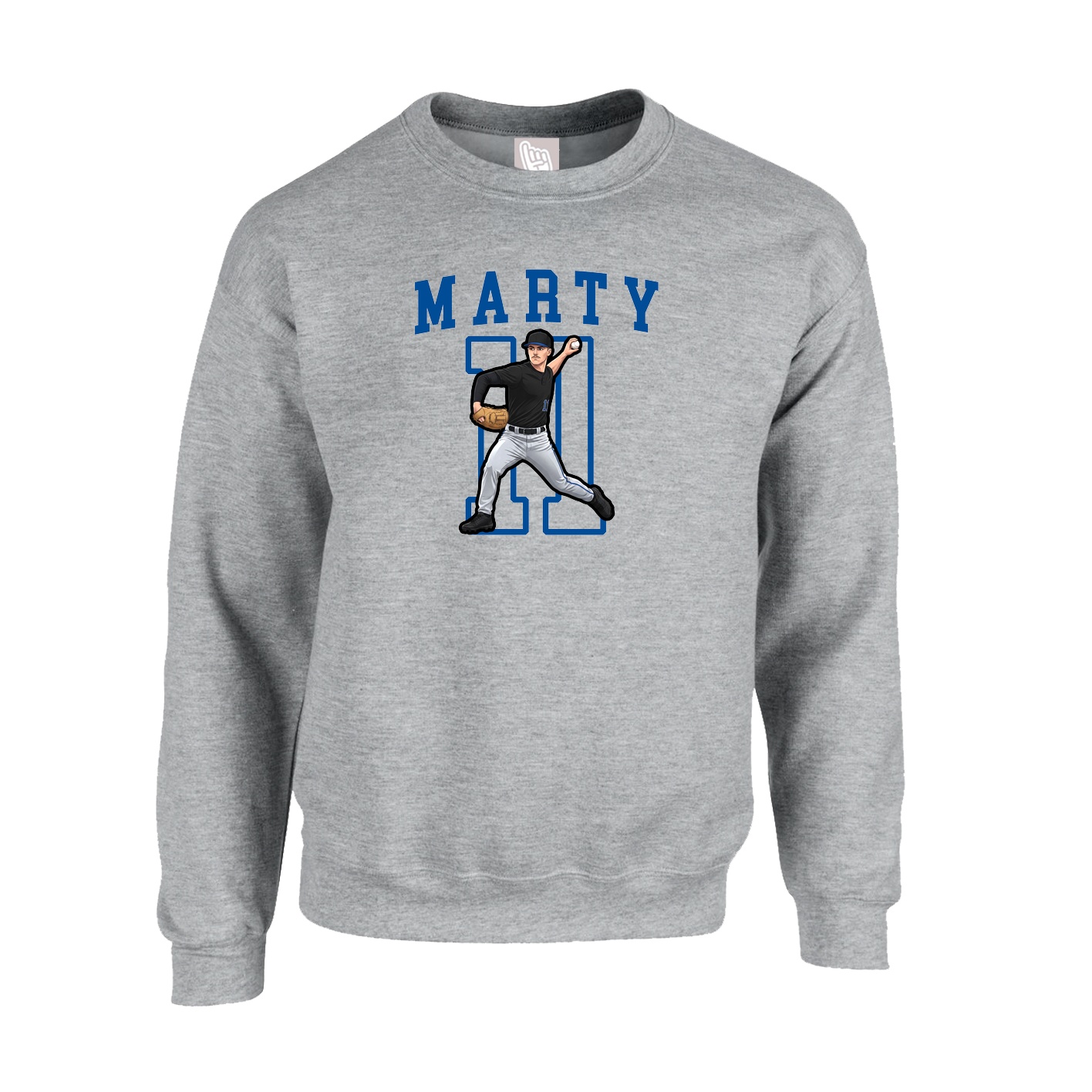 Fleece Crew — Shirsey in Grey