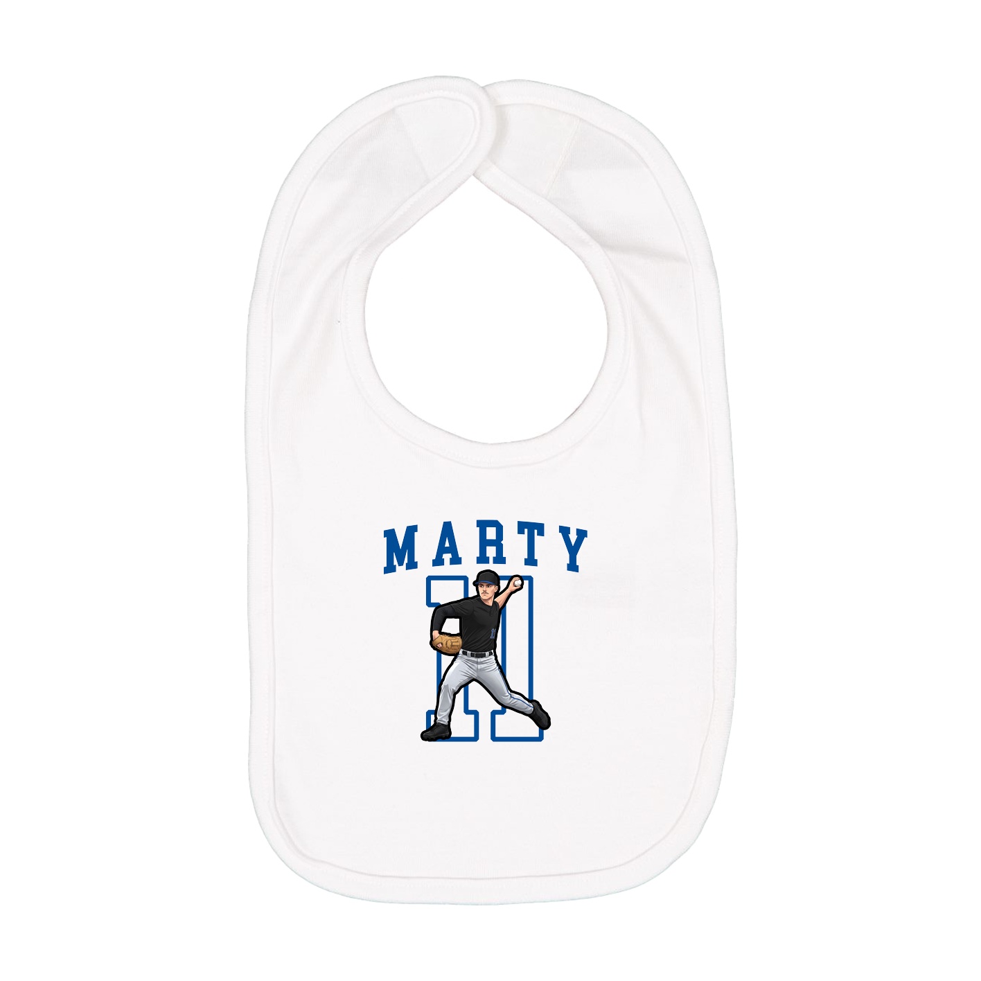 Infant Bib — Shirsey in White