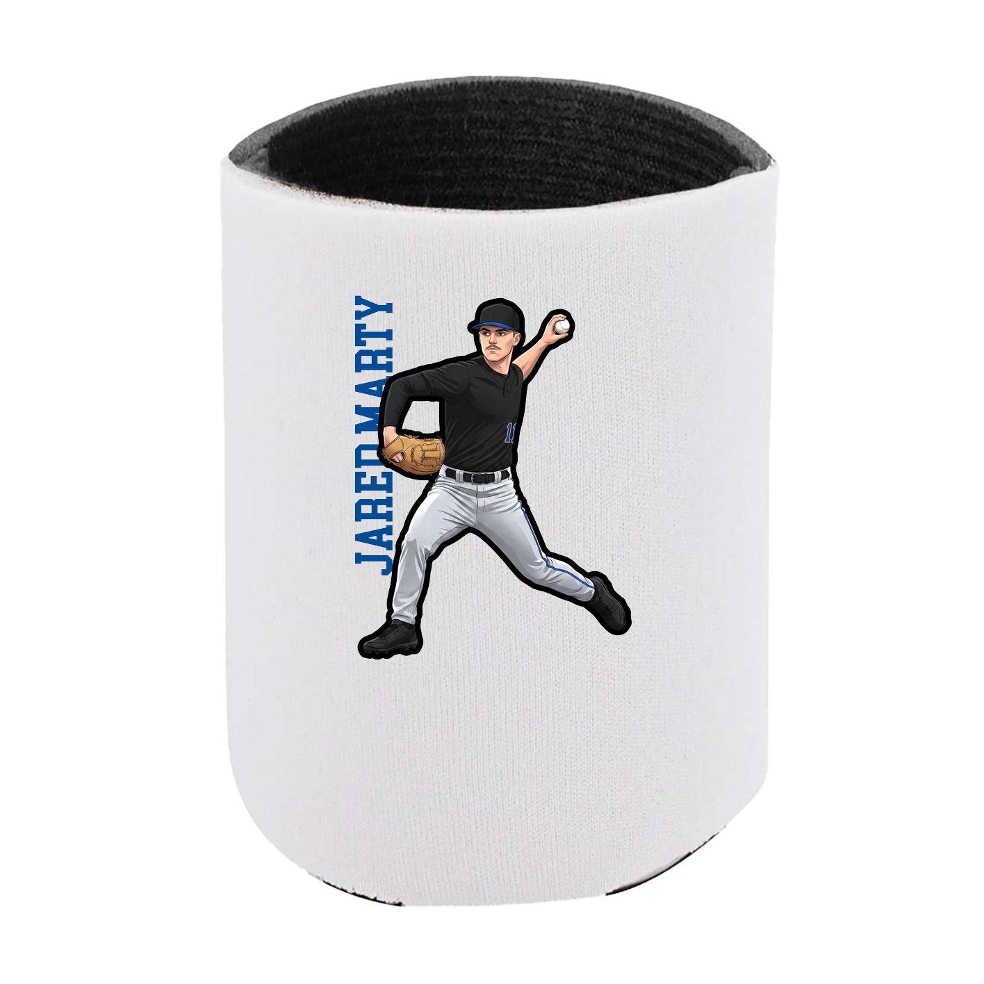 Can Holder — Name Vertical in White