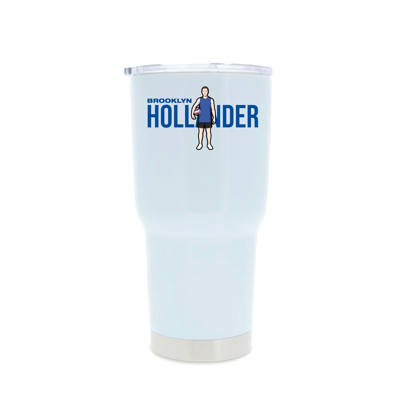 30oz Stainless Steel Tumbler — Player Name in White