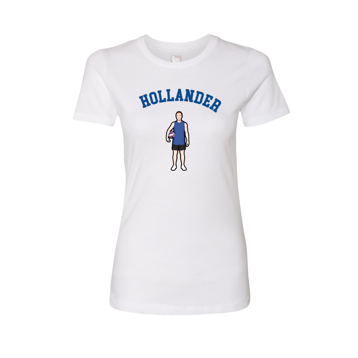 Fitted Women's Tee — Shirsey Arch in White