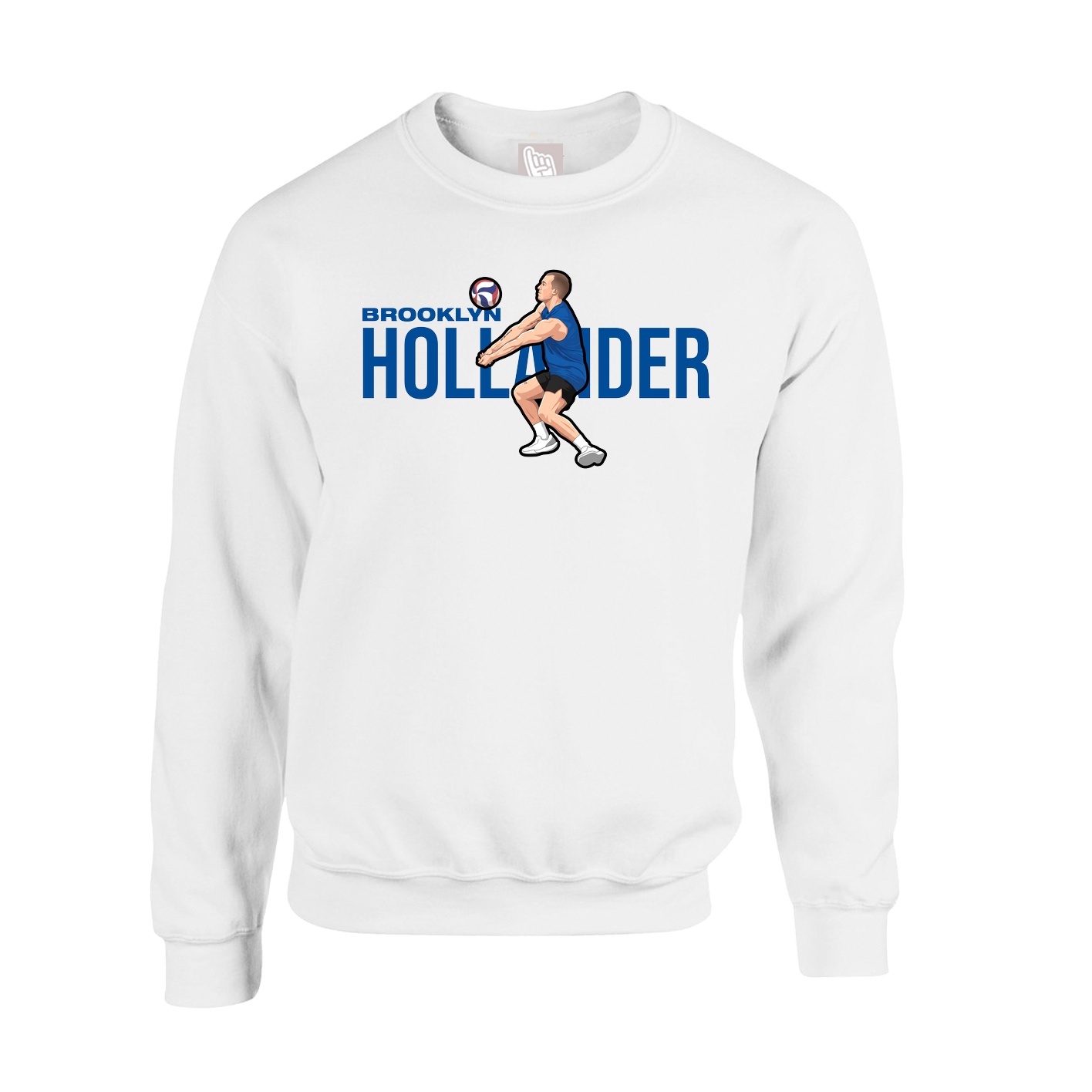Fleece Crew — Player Name in White
